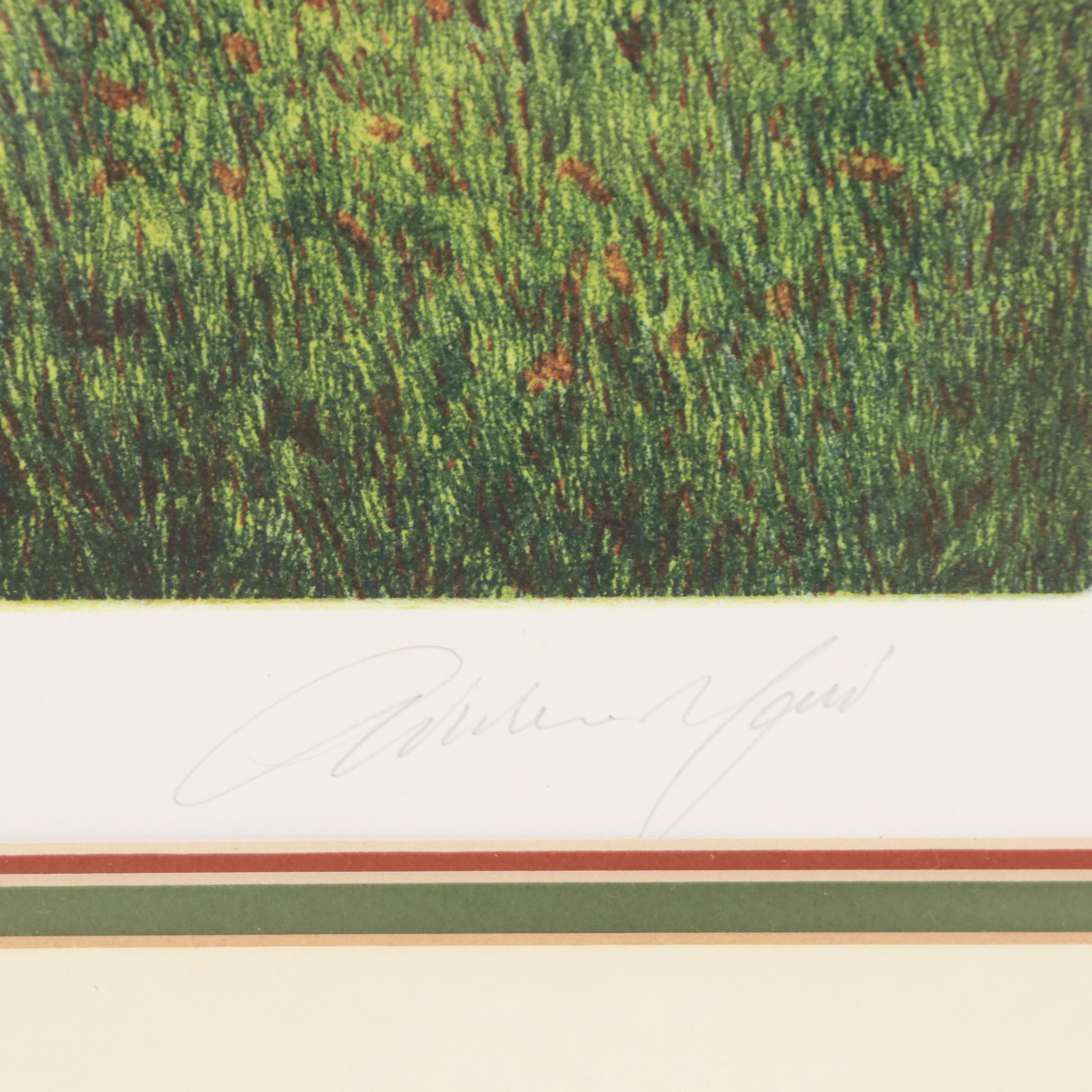 Oliviero Masi Etching of Scenic Park, Late 20th Century