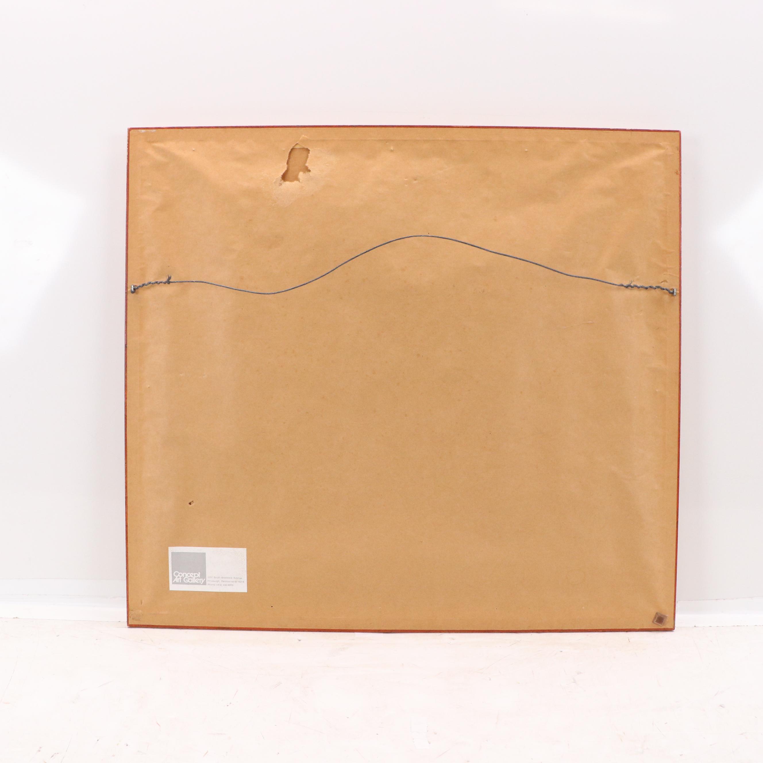 Oliviero Masi Etching of Scenic Park, Late 20th Century