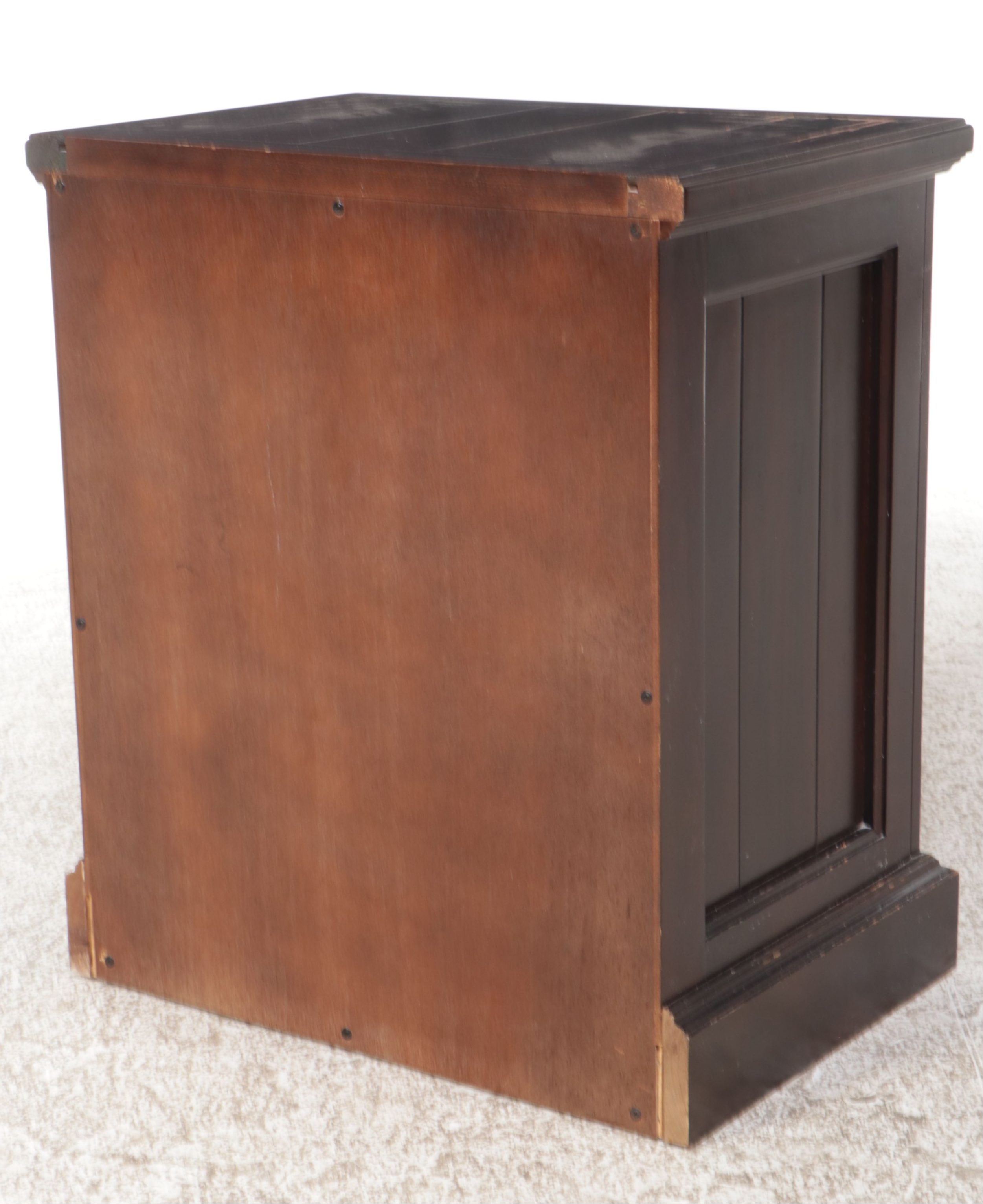 Mahogany Finished Three-Drawer Chest, Late 20th Century