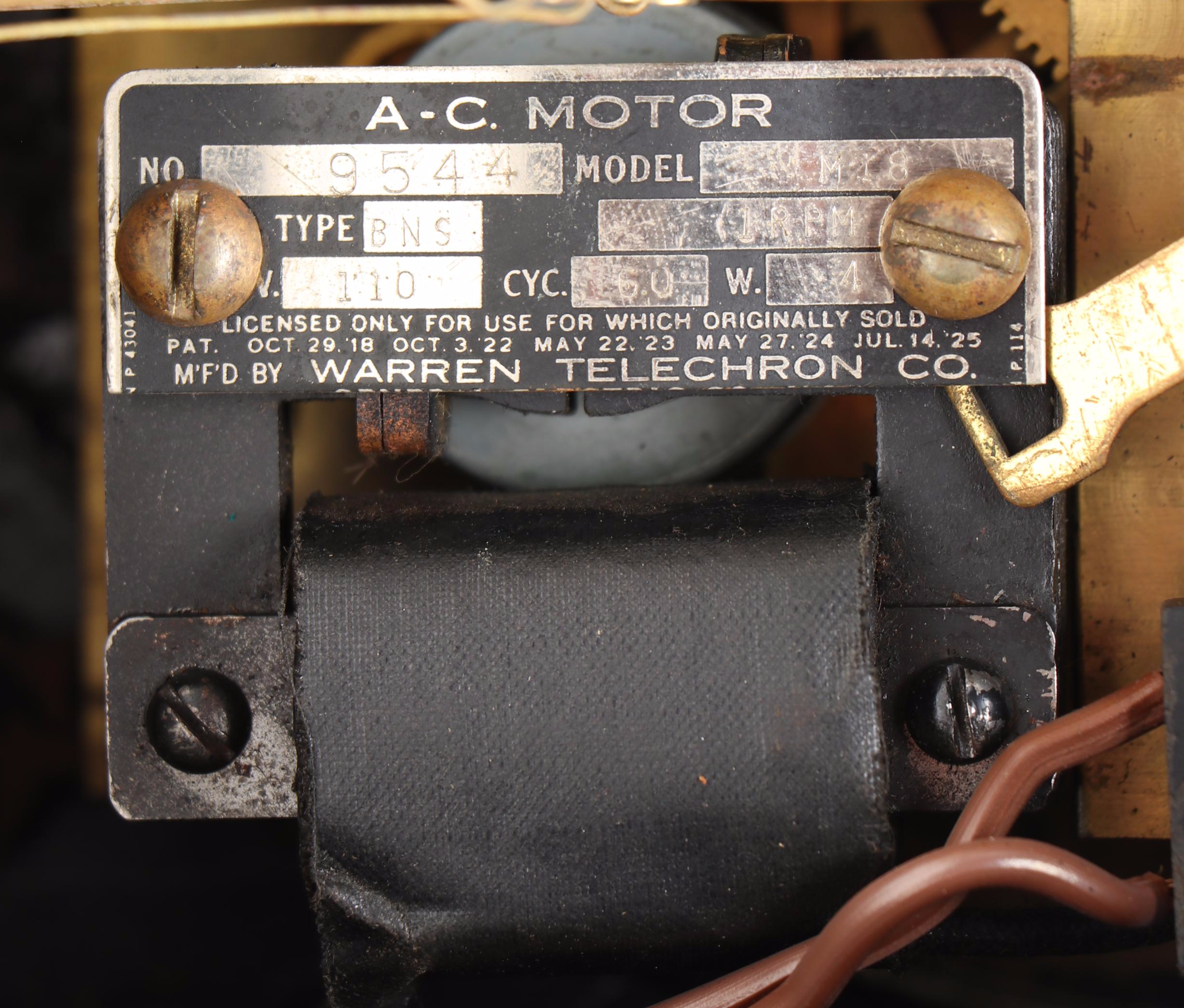 Herschede Carved Wood Electric Mantel Clock