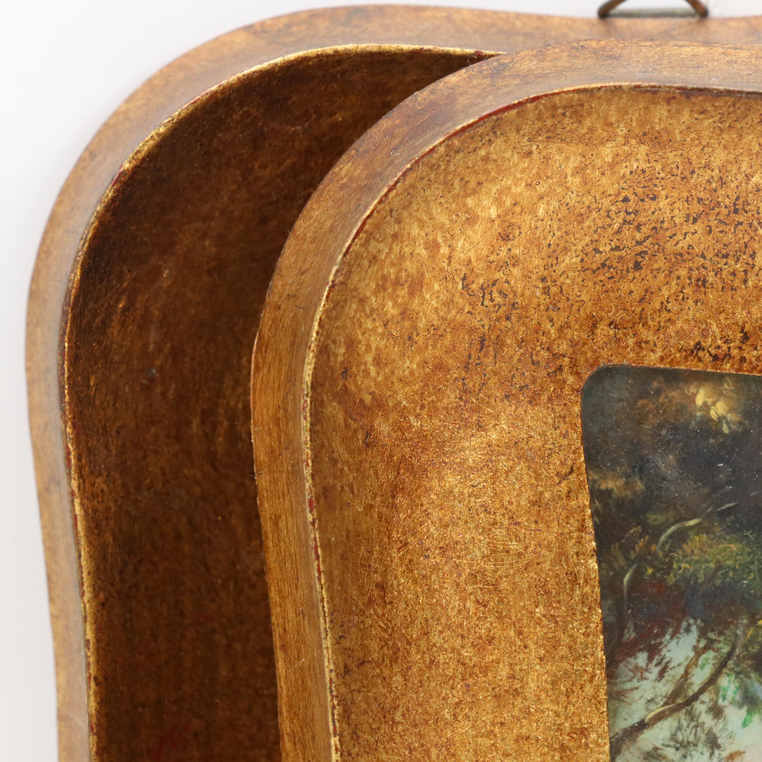 Felici Giustina Miniature Landscape Oil Paintings of Torino