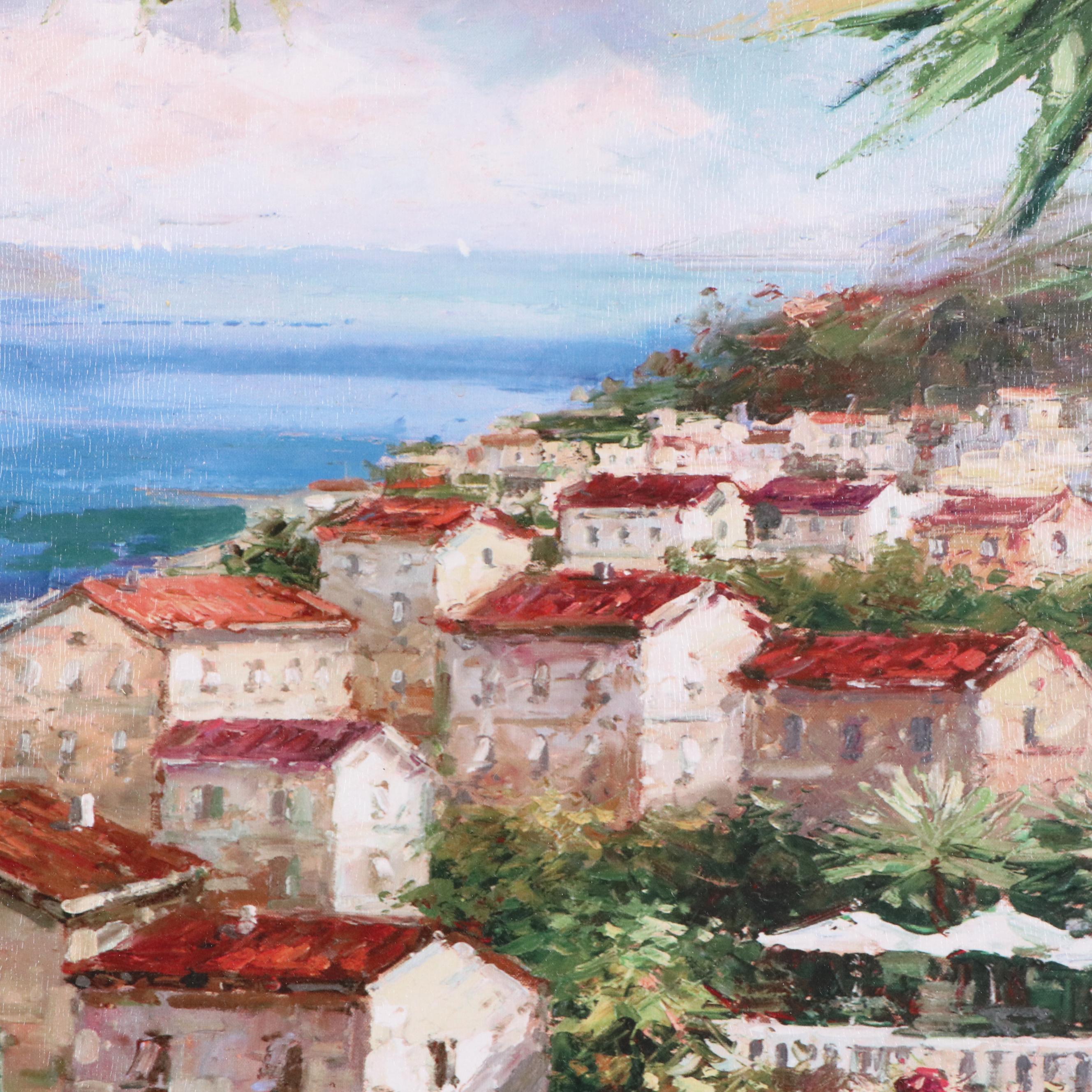 Offset Lithograph After Peter Bell "Harbor Vista," Late 20th Century