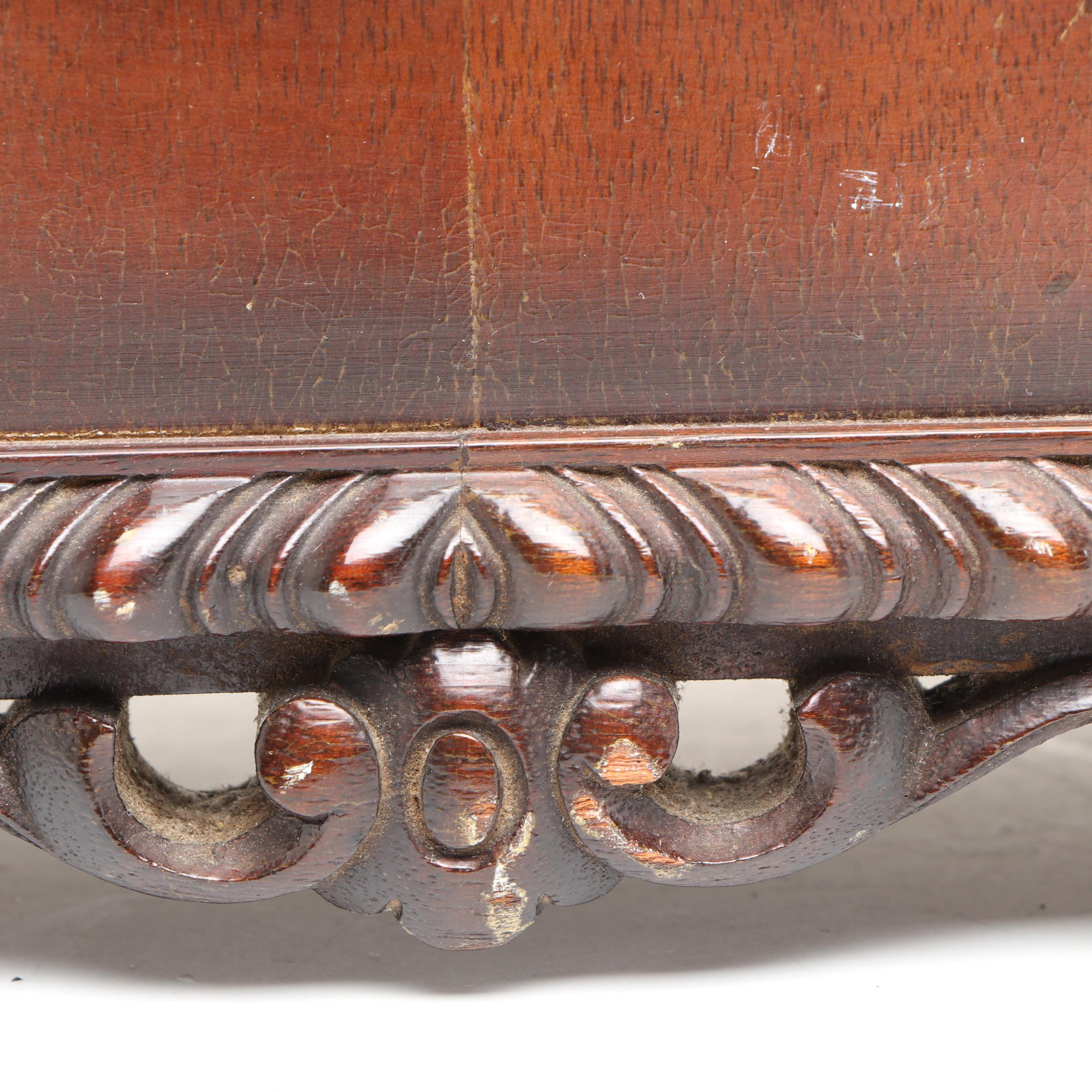 Herschede Carved Wood Electric Mantel Clock