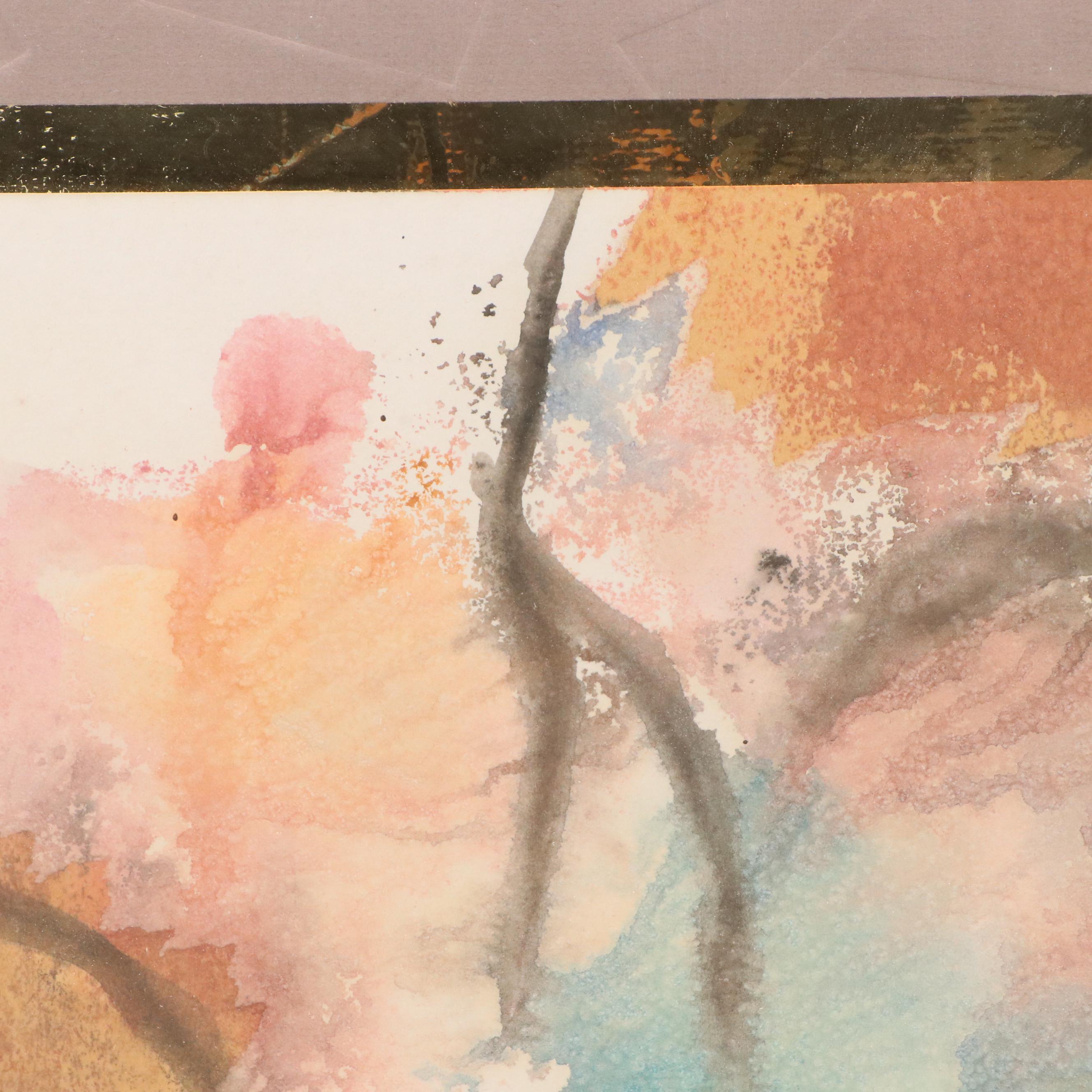 Calvin Esaw Mixed Media Collage "Color Serendipity"