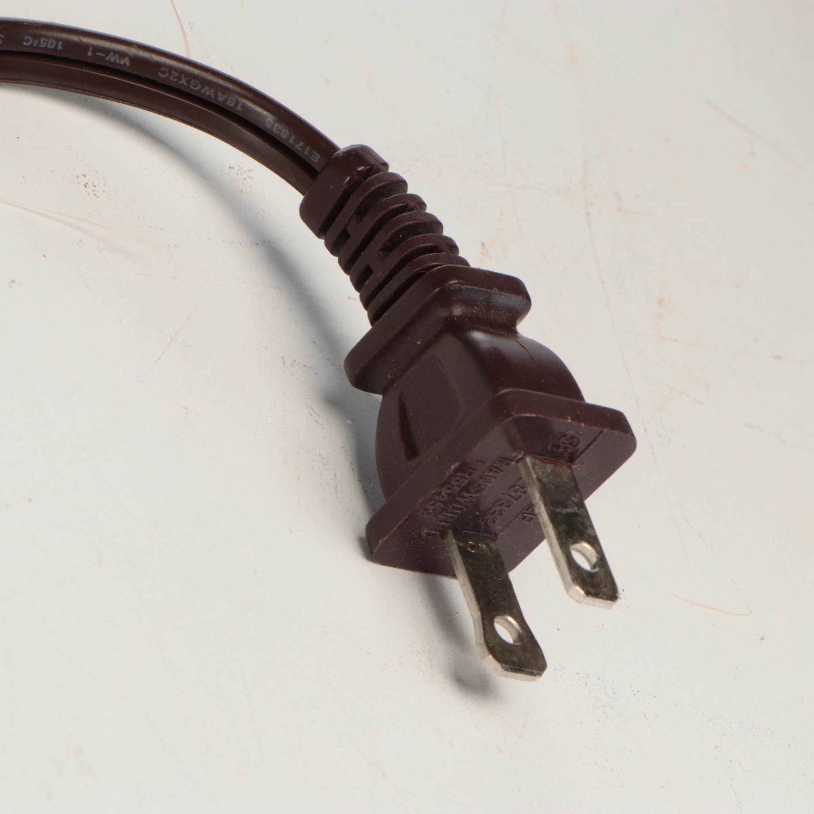 Bronzed Resin Table Lamps and Silk Shades with Rooster Tail and Maribou Trim