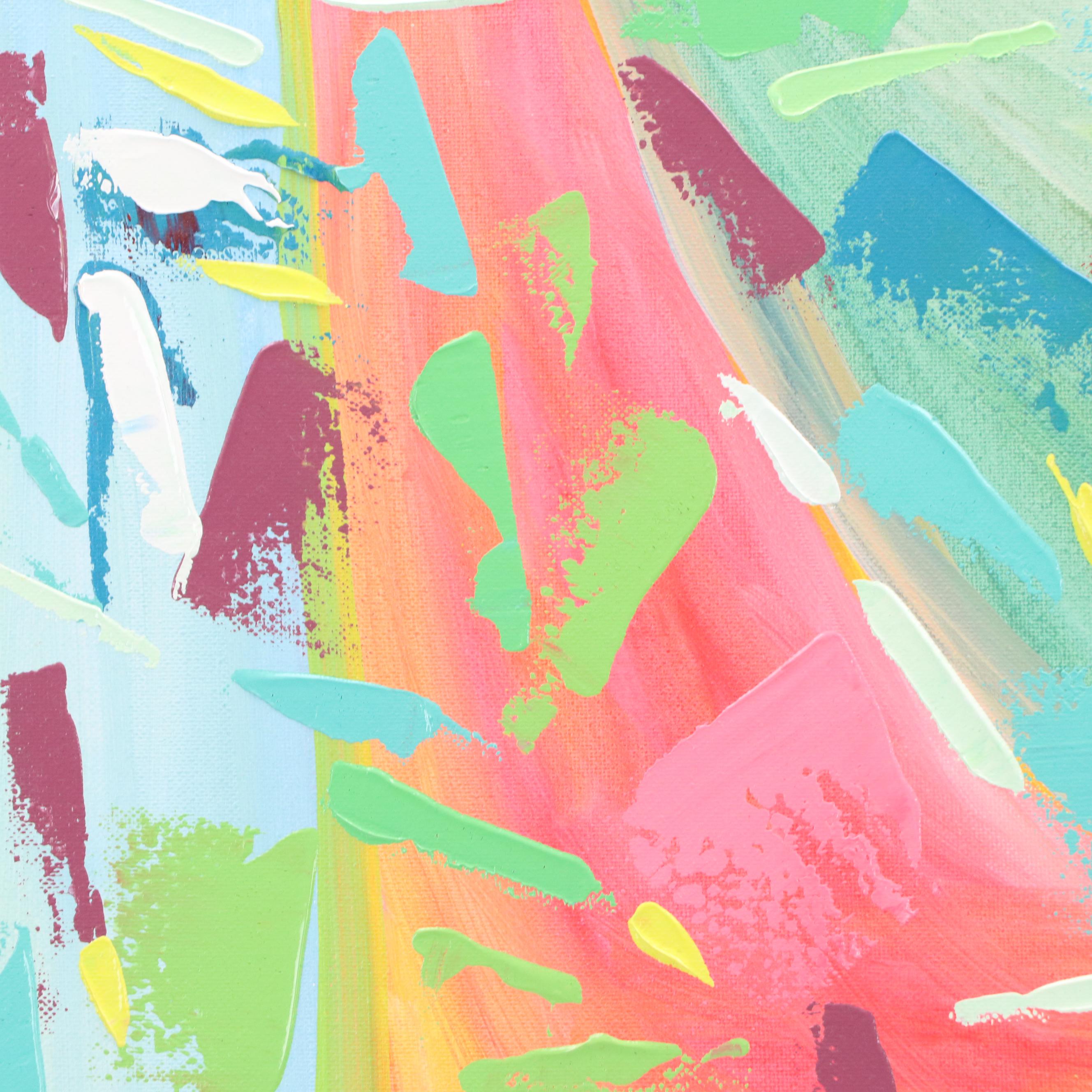 Saul Gefen Abstract Acrylic Painting "Lamazi," 2023