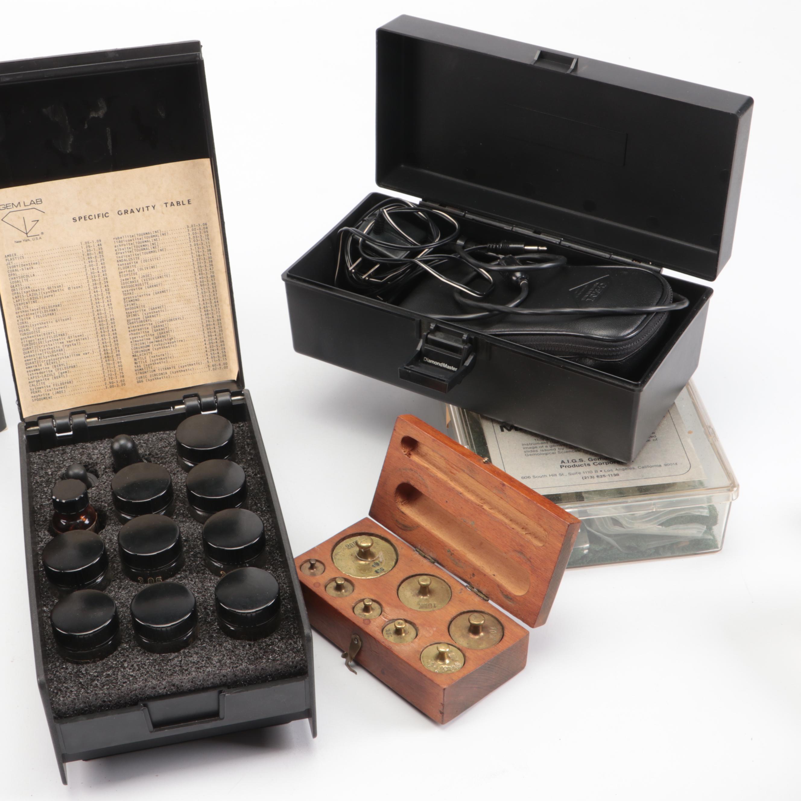 Rayner Dialdex Refractometer, Color Chart, Scales, More Bench Jeweler's Tools