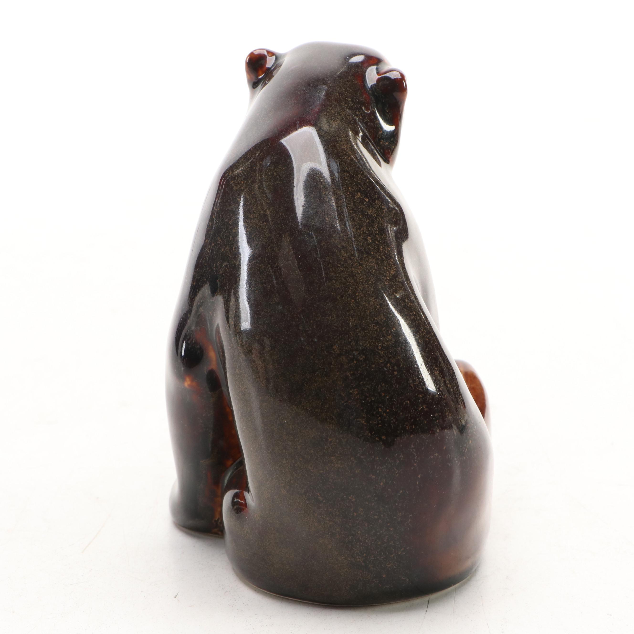 Rookwood Pottery Siting Bear Figure, 2019