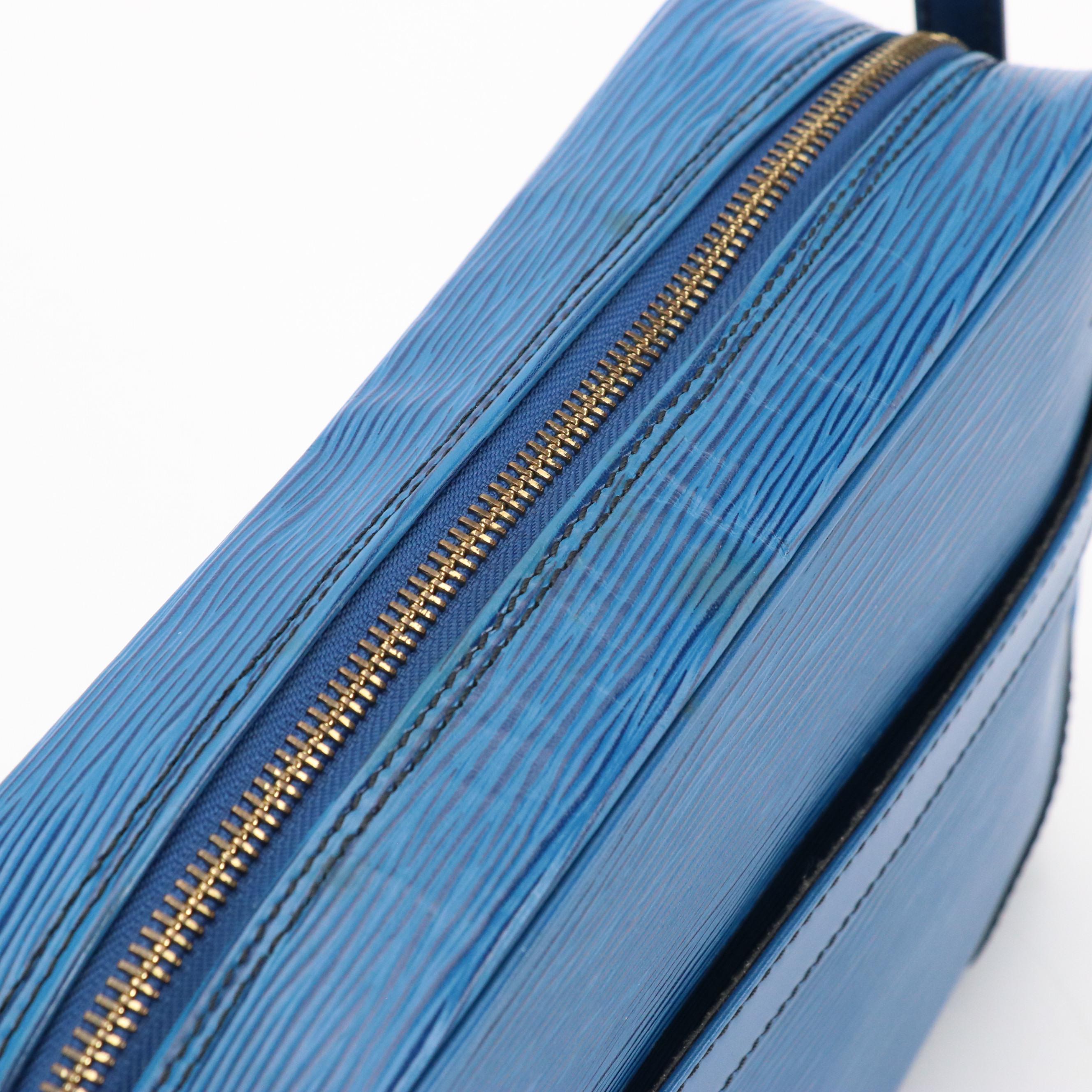 Louis Vuitton Trocadero 27 Crossbody Bag in Toledo Blue Blue Epi Leather