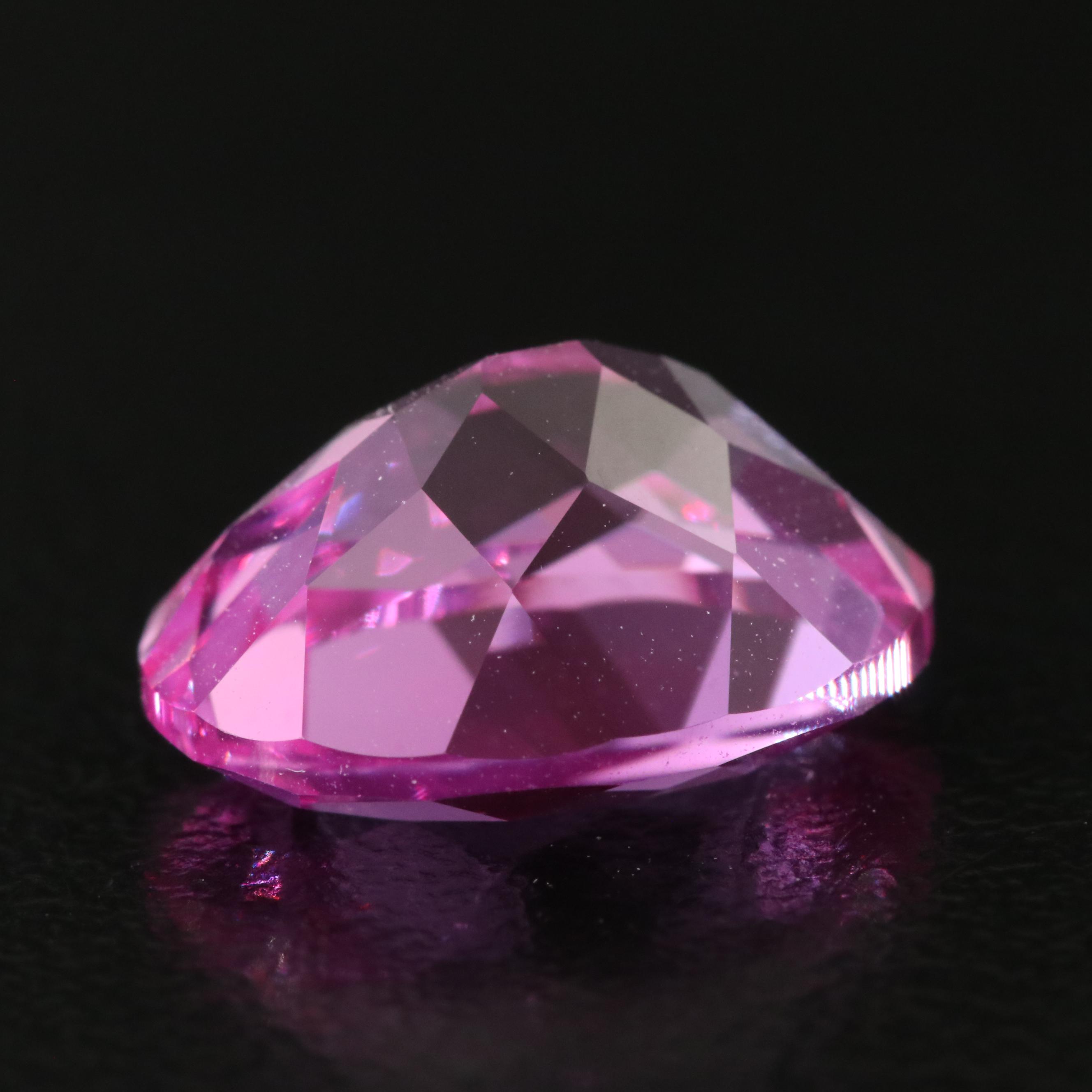 Loose 6.58 CT Lab Grown Sapphire