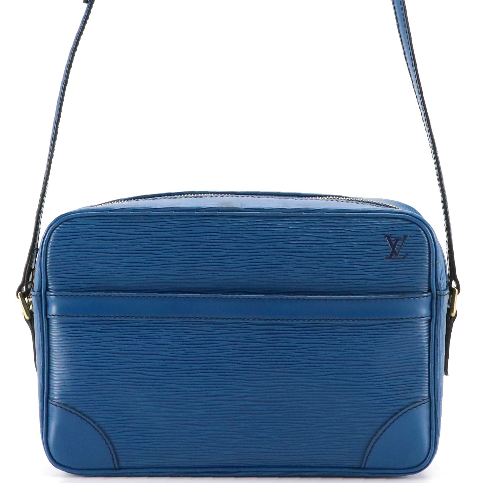 Louis Vuitton Trocadero 27 Crossbody Bag in Toledo Blue Blue Epi Leather