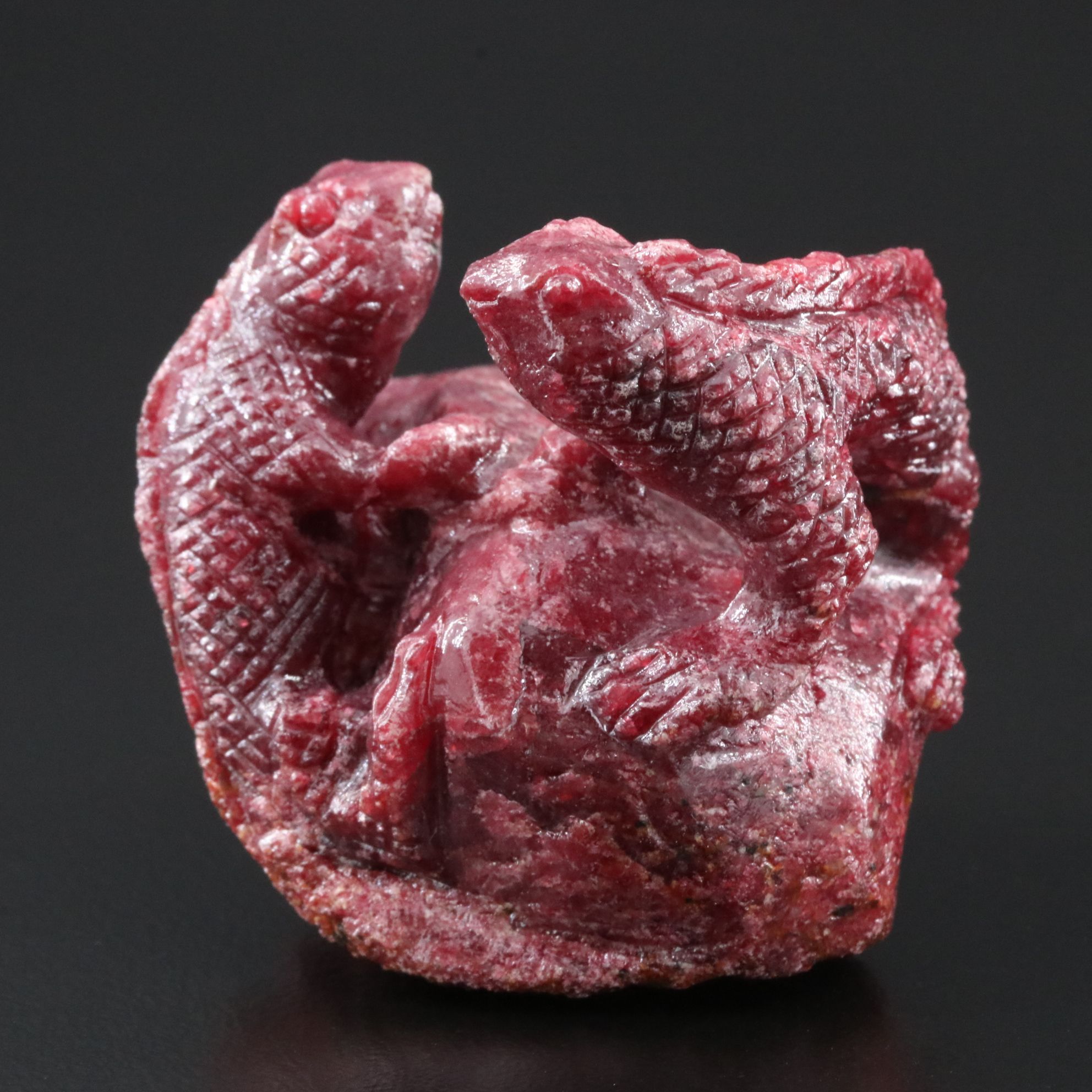 Carved Ruby Figurine