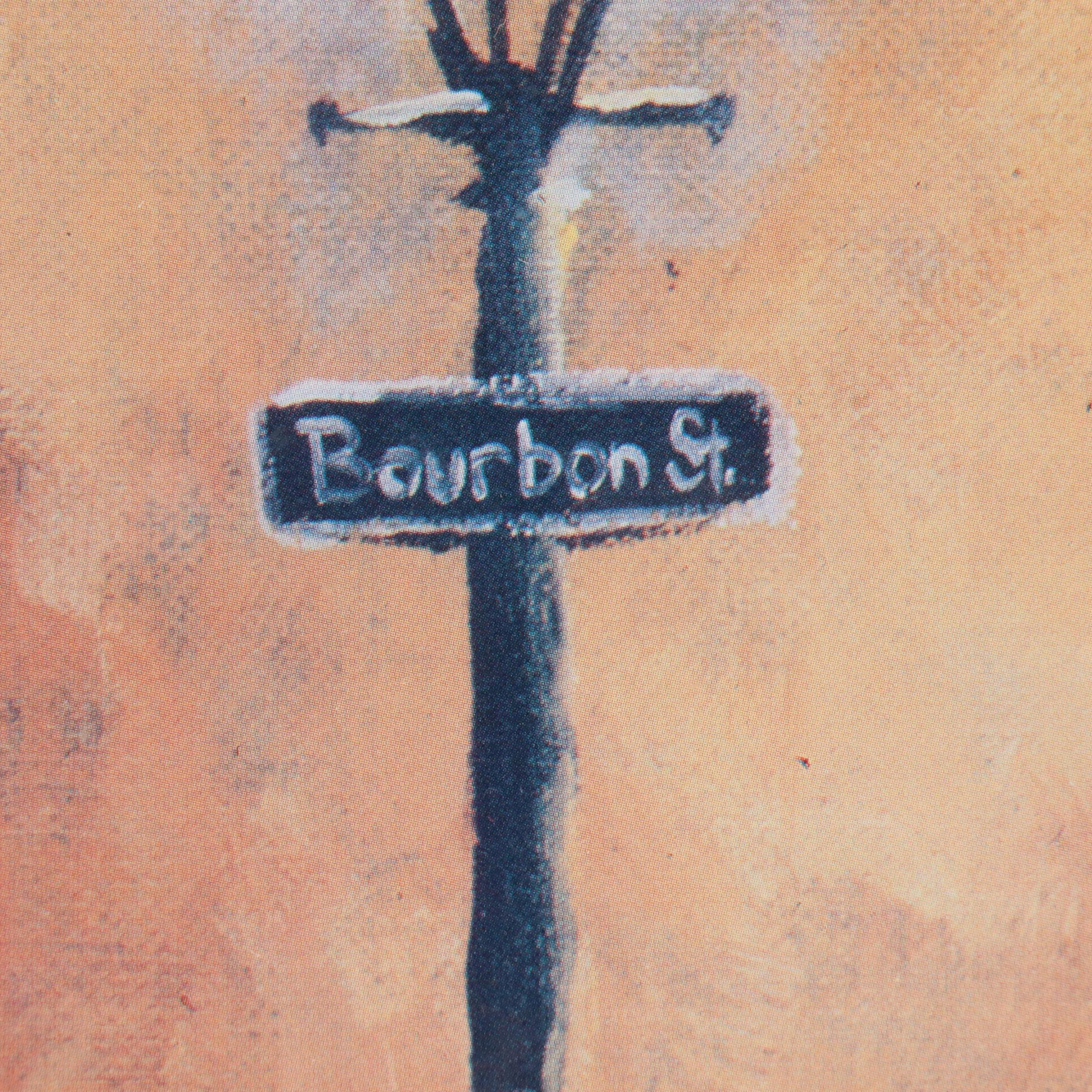 Ted Ellis Offset Lithograph "Bourbon Street"