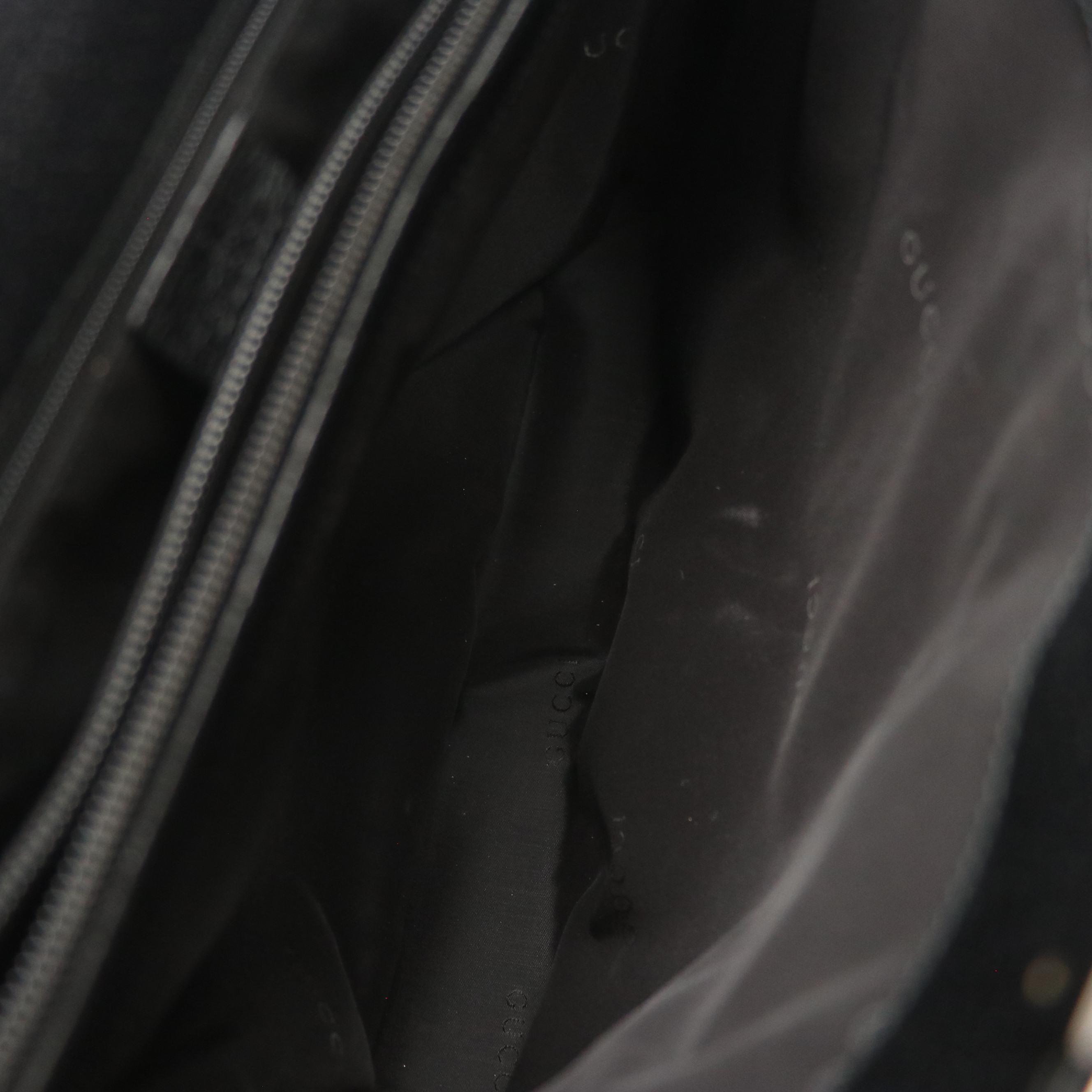 Gucci Large Tote in Black Cinghiale Leather