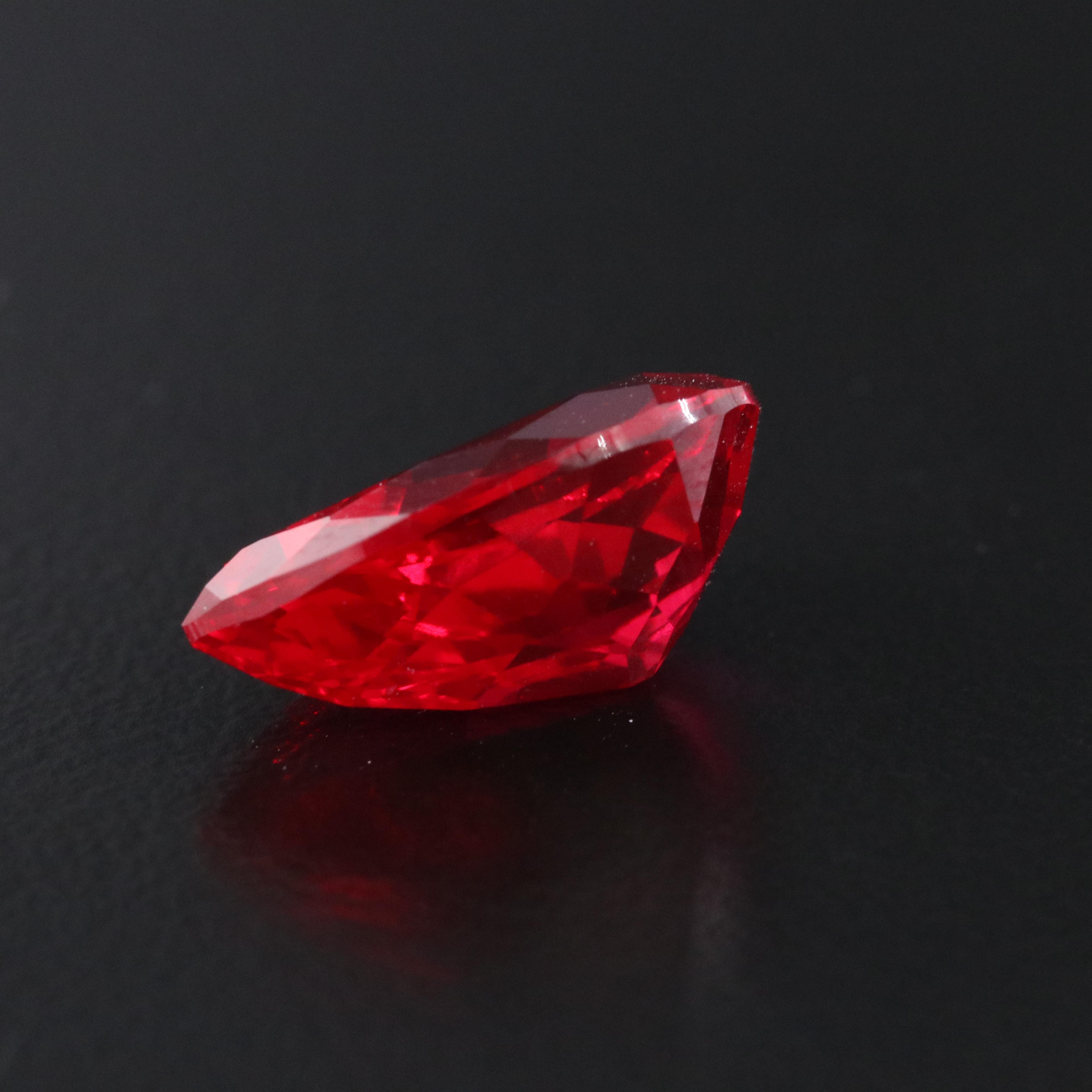 Loose 7.54 CT Lab Grown Ruby