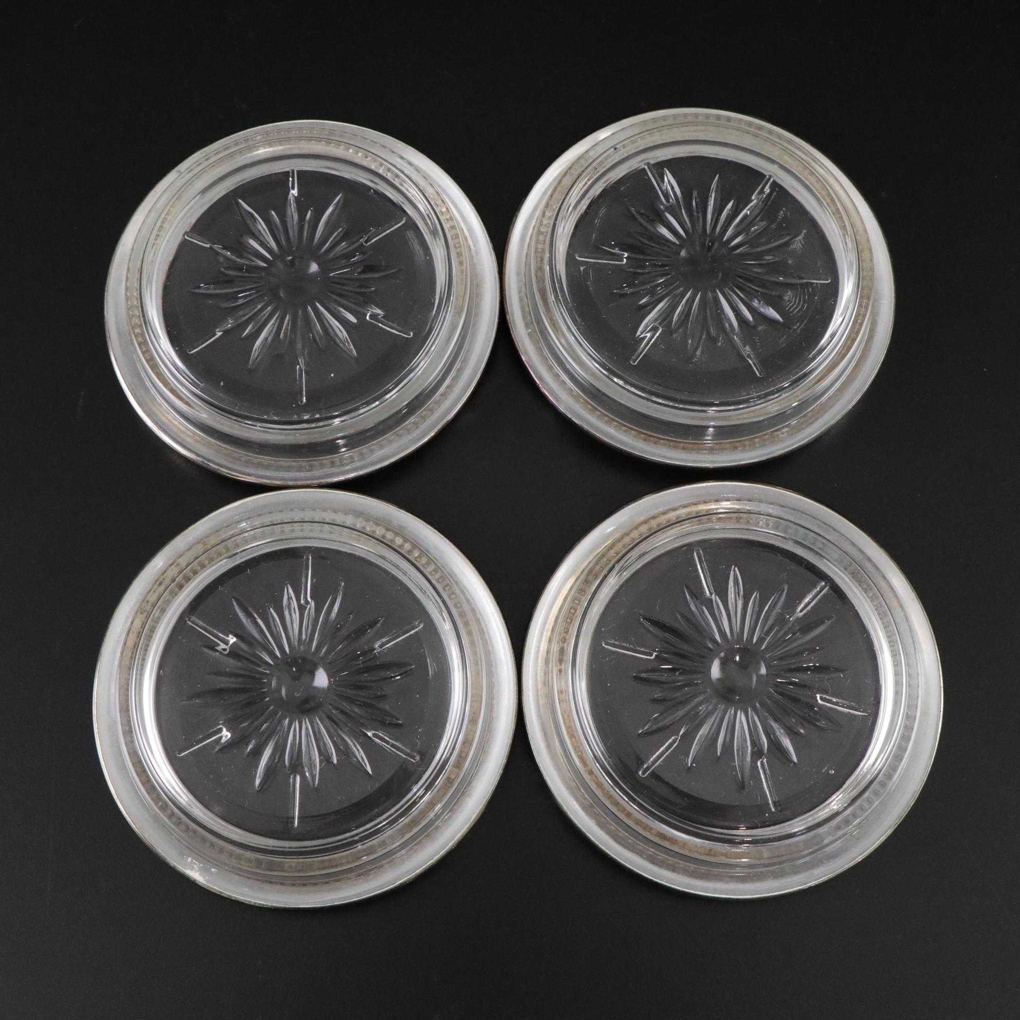 Silver Plate Water Pitcher, Coasters & Other Tableware