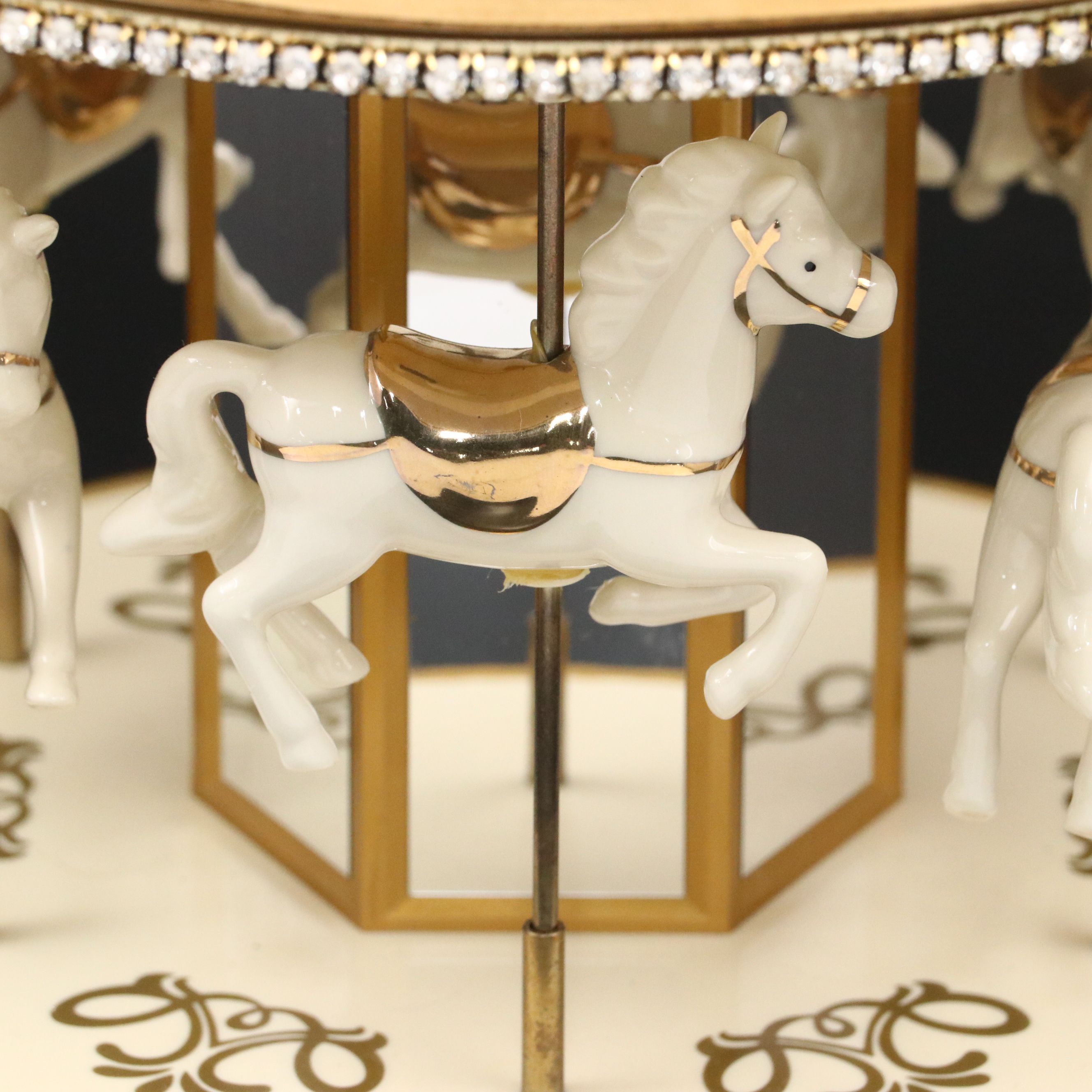 Cracker Barrel "Season of Glory" Porcelain Musical Carousel