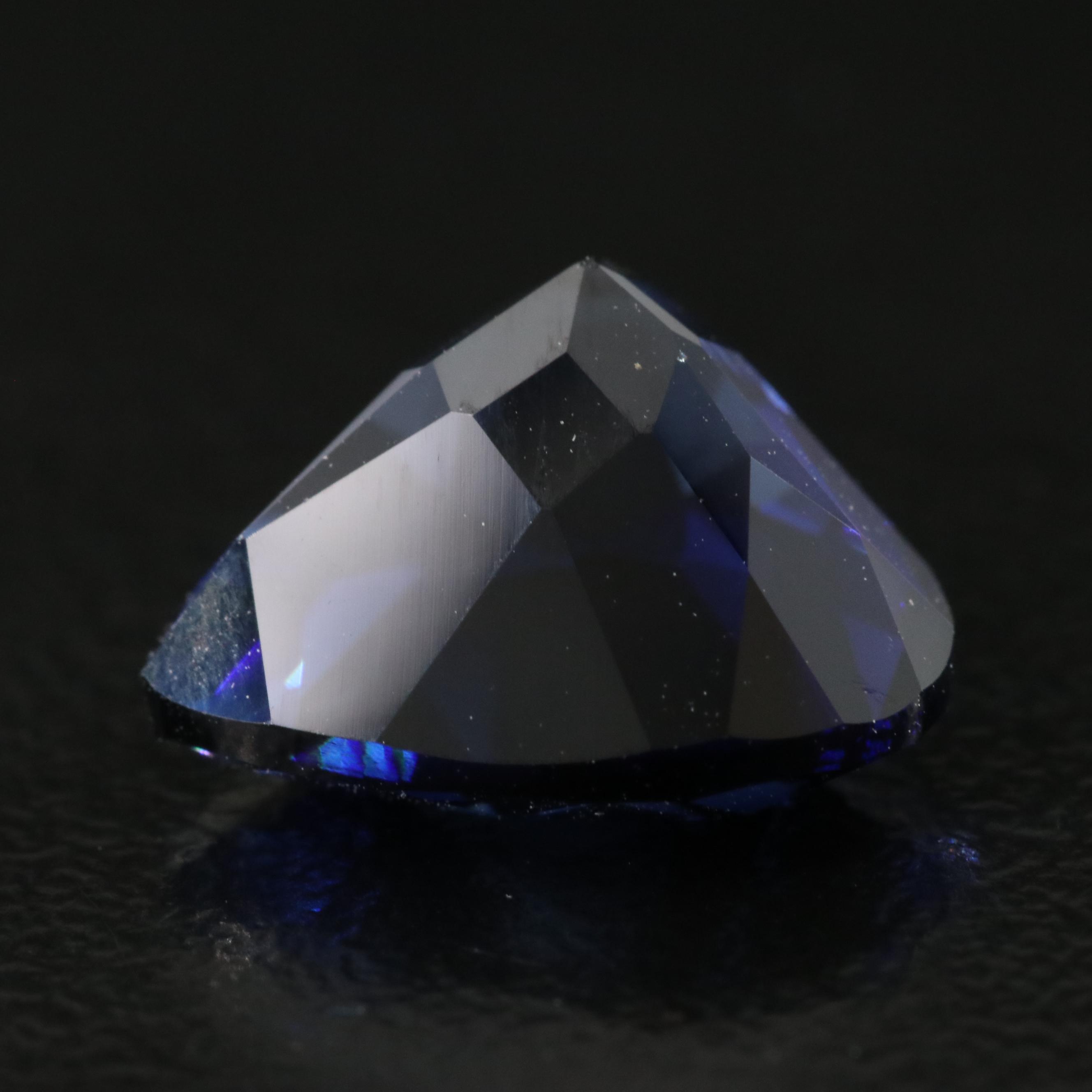 Loose 6.48 CT Lab Grown Sapphire