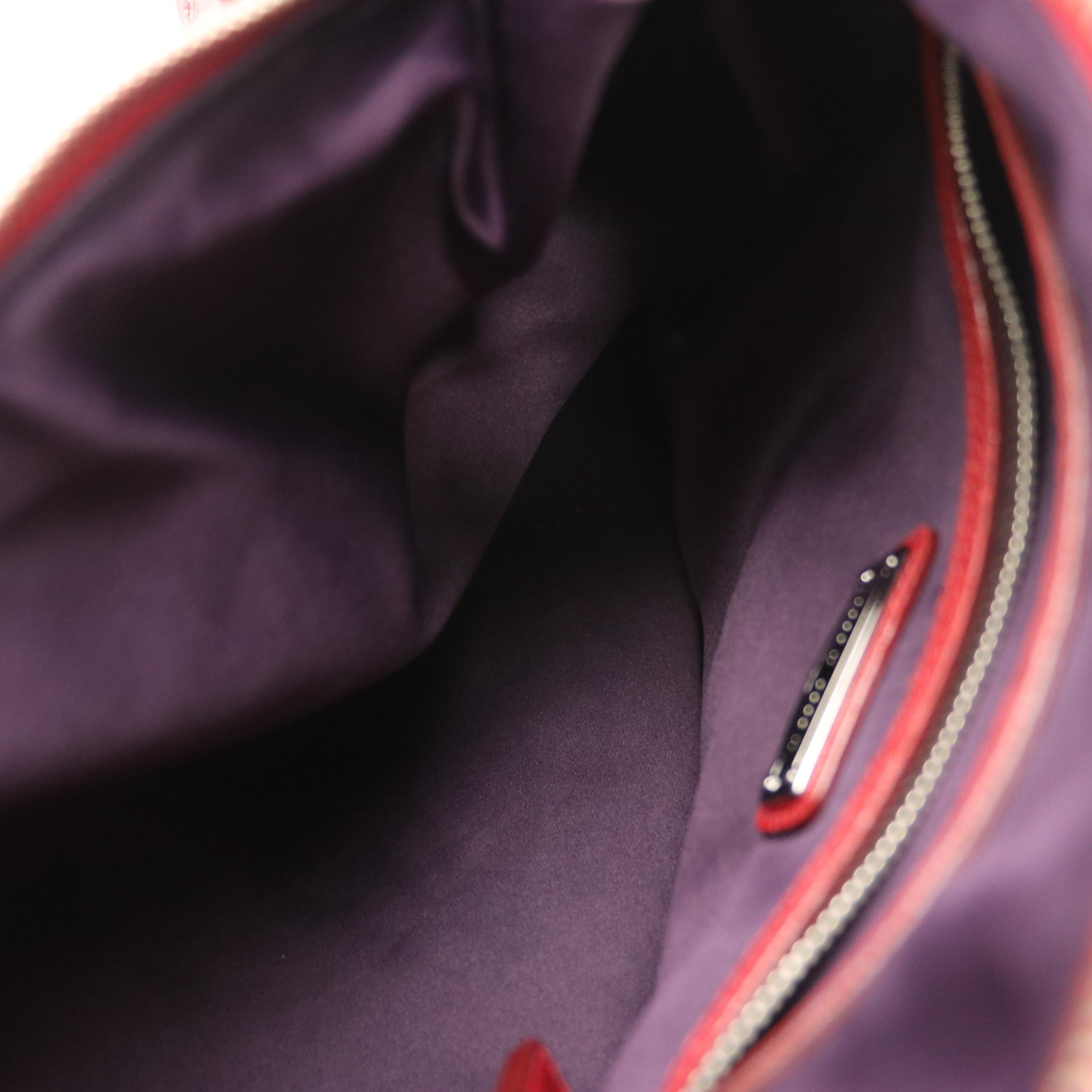 Miu Miu Hobo Bag in Red Woven Leather