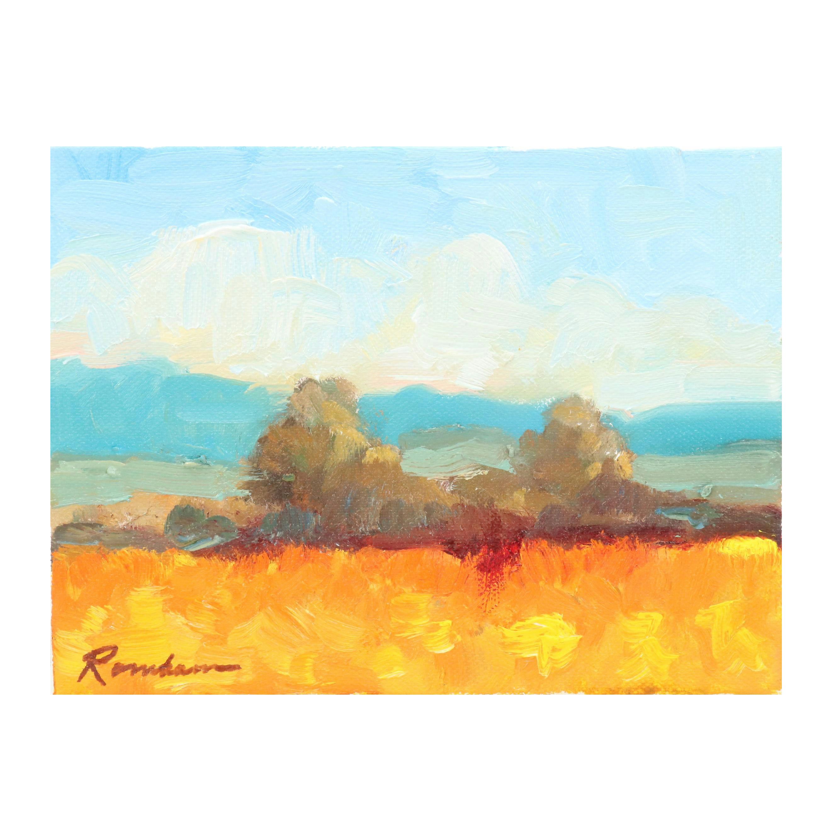 Sally Rosenbaum Landscape Oil Painting, 21st Century