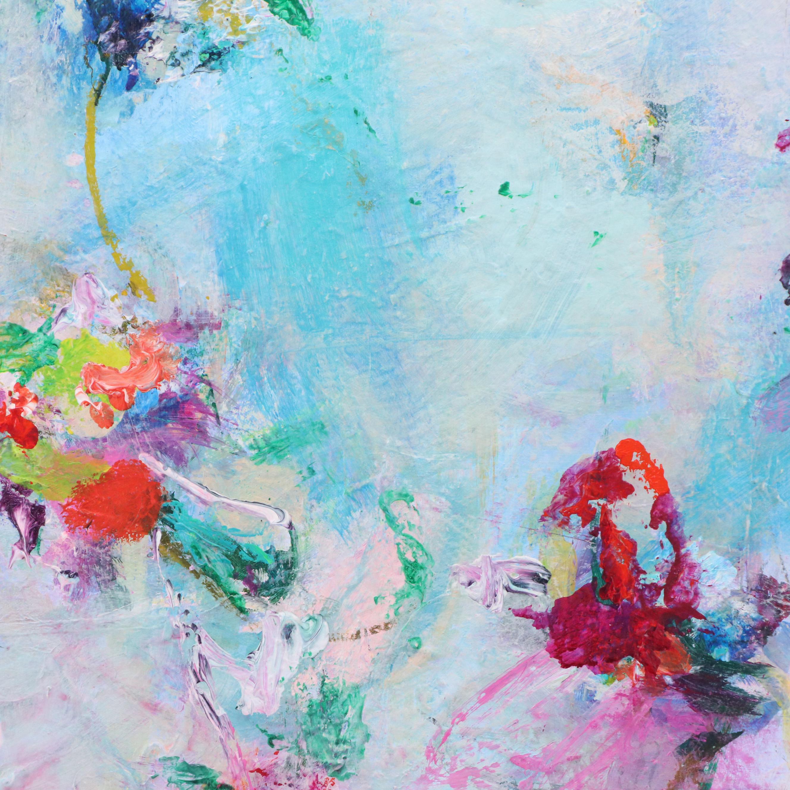 Mark Whitmarsh Abstract Acrylic Painting "Soul Blossom," 21st Century