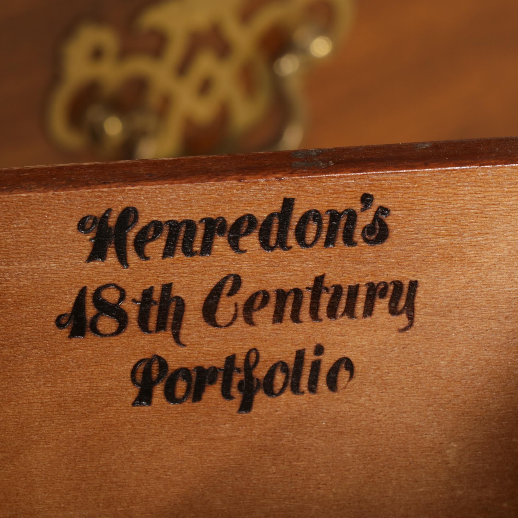 Henredon "18th Century Portfolio" Mahogany Chest of Drawers