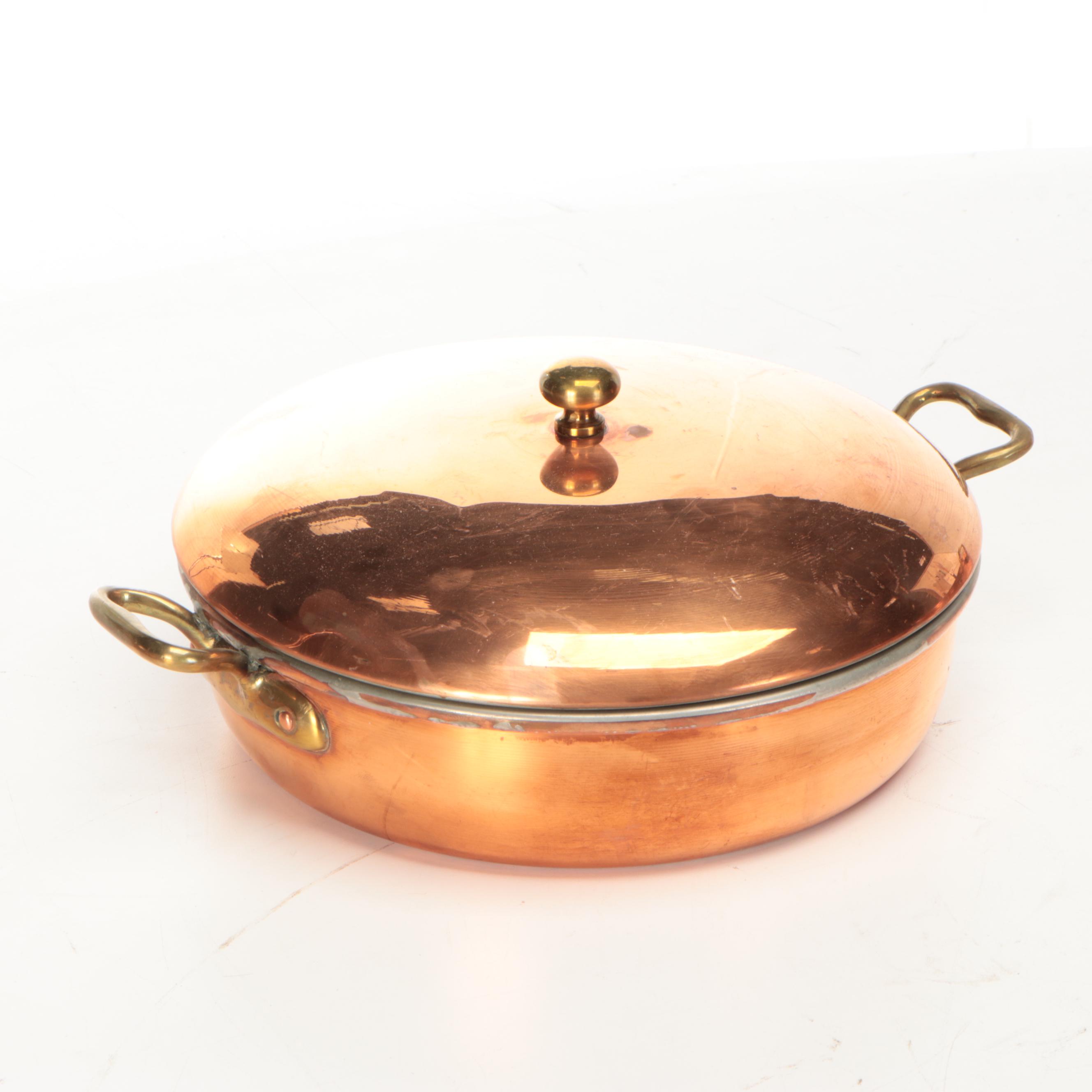 Barzar Francais with Other Copper Pots and Pans, 20th Century