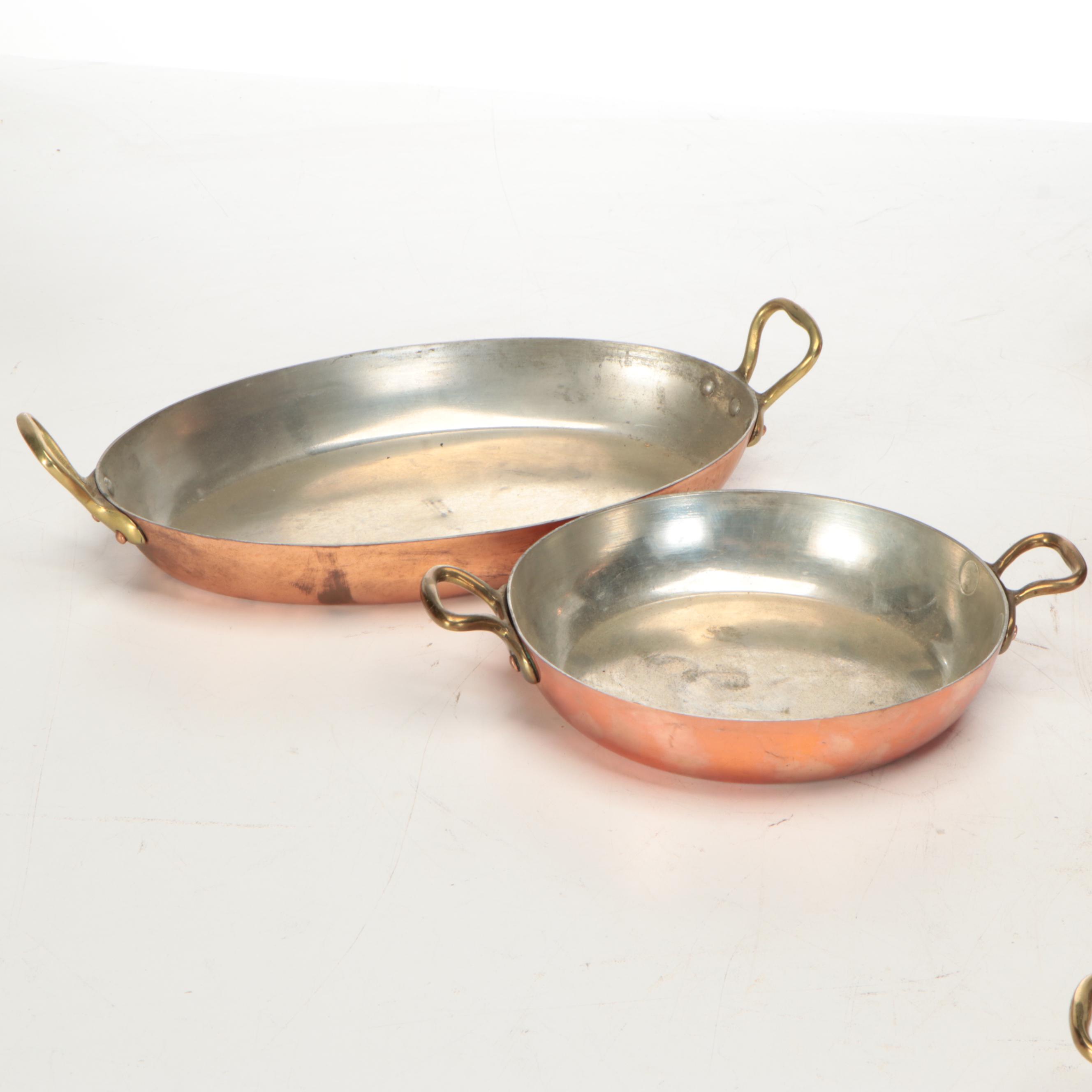 Barzar Francais with Other Copper Pots and Pans, 20th Century