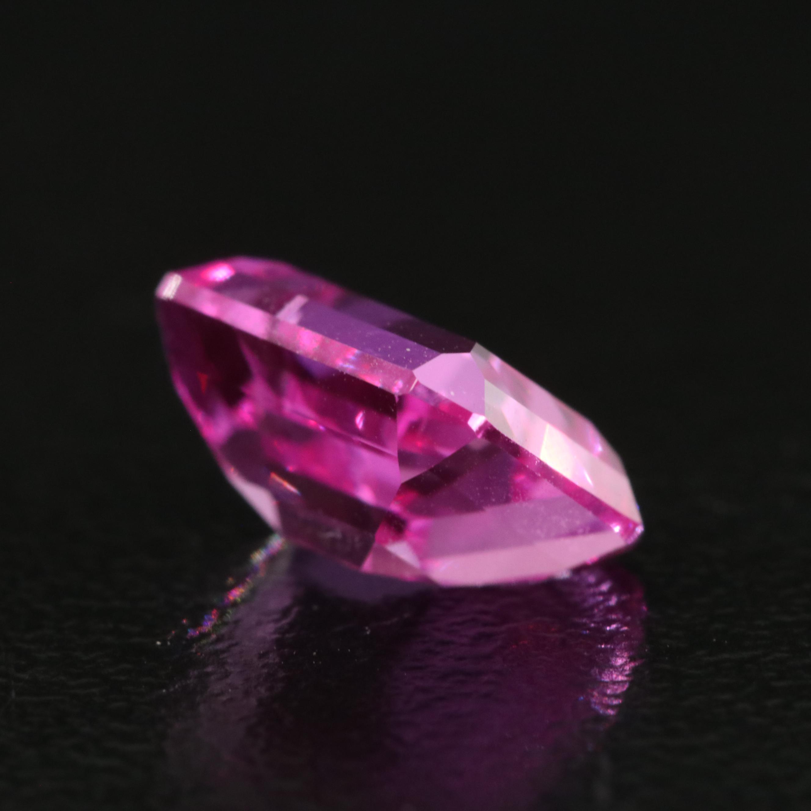 Loose 3.00 CT Lab Grown Pink Sapphire