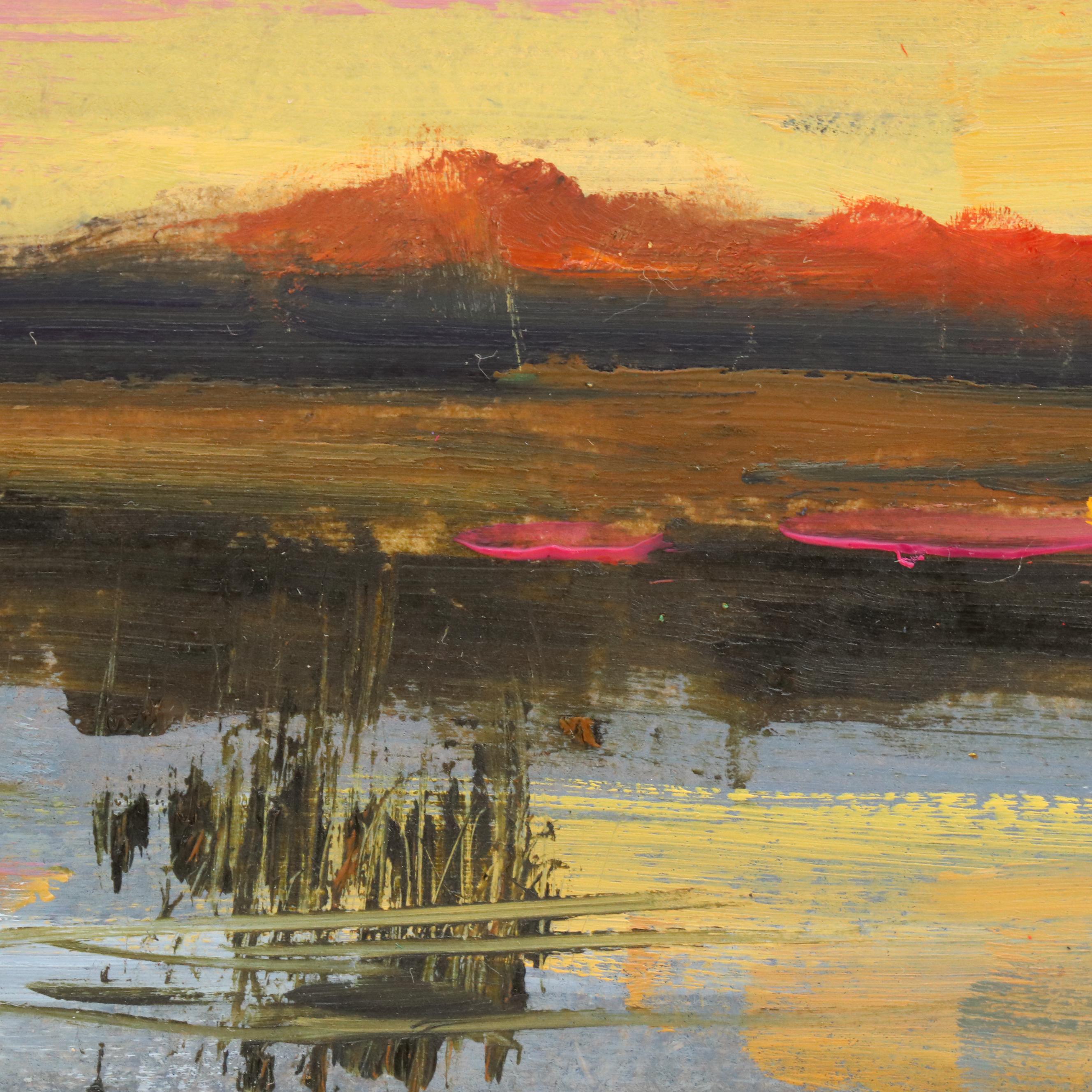 Natalia Demenko Sunset Landscape Oil Painting, 21st Century