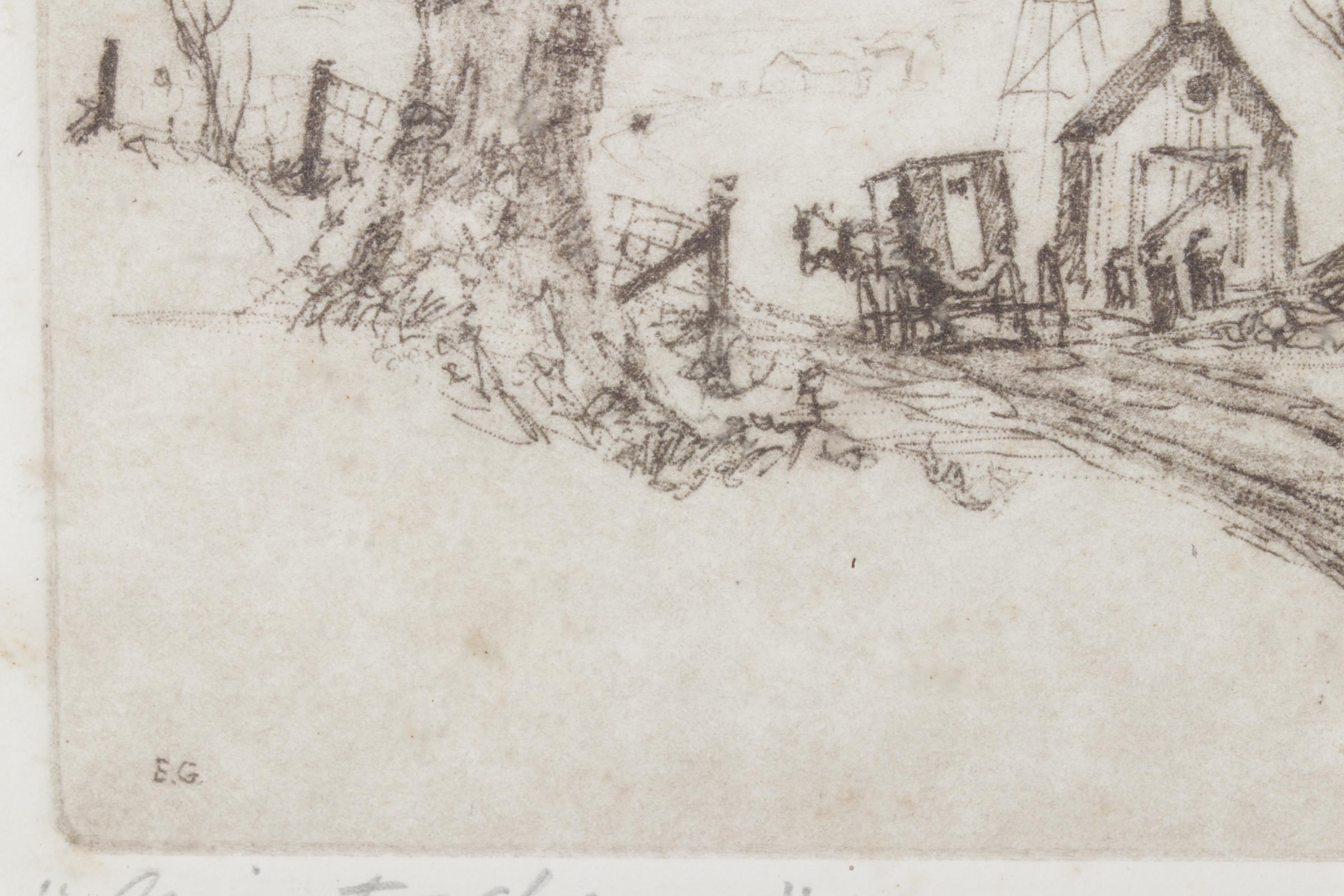 Ed Gifford "Goin to Church" Hand Pulled Etching, 1981