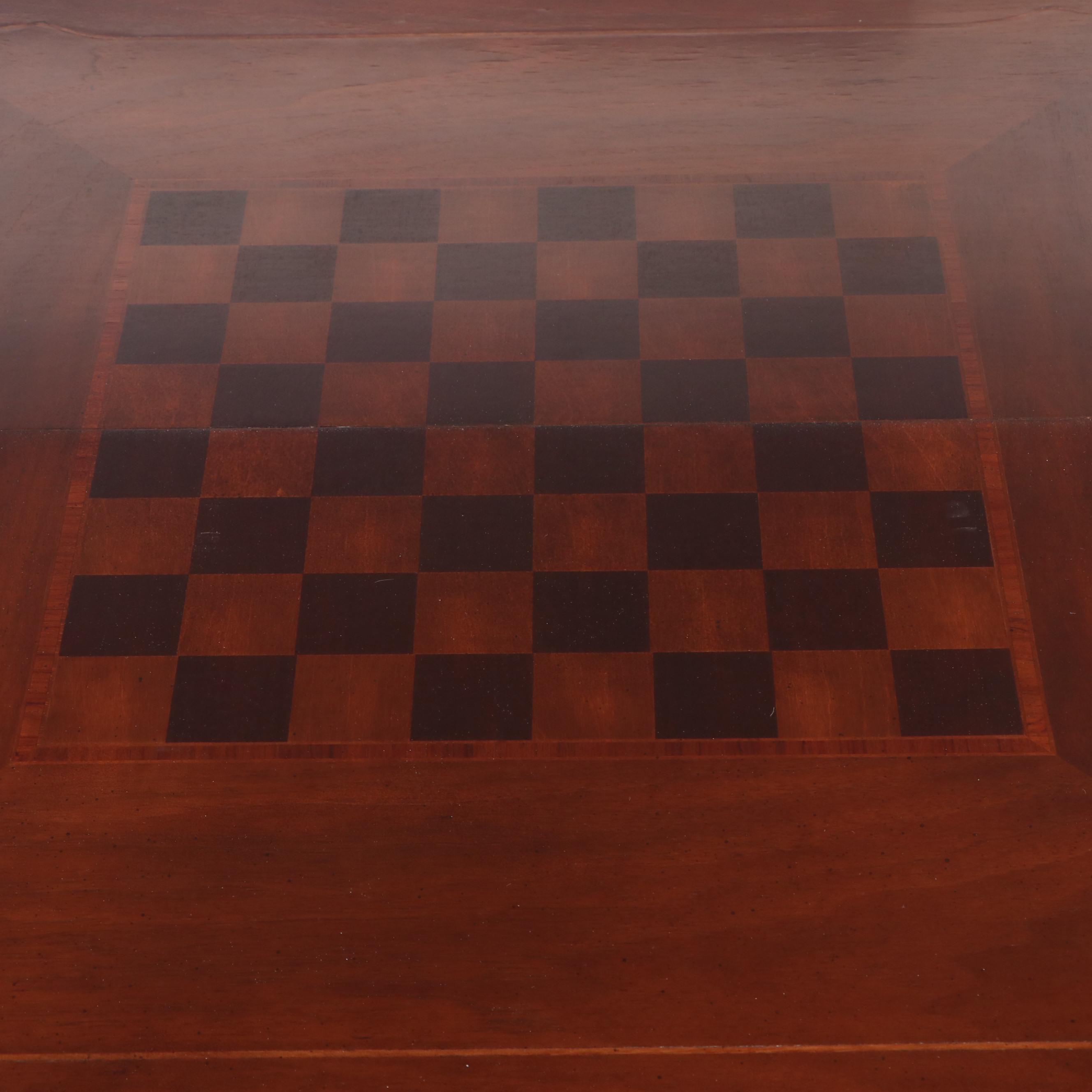 Queen Anne Style Flip-Top Games Table