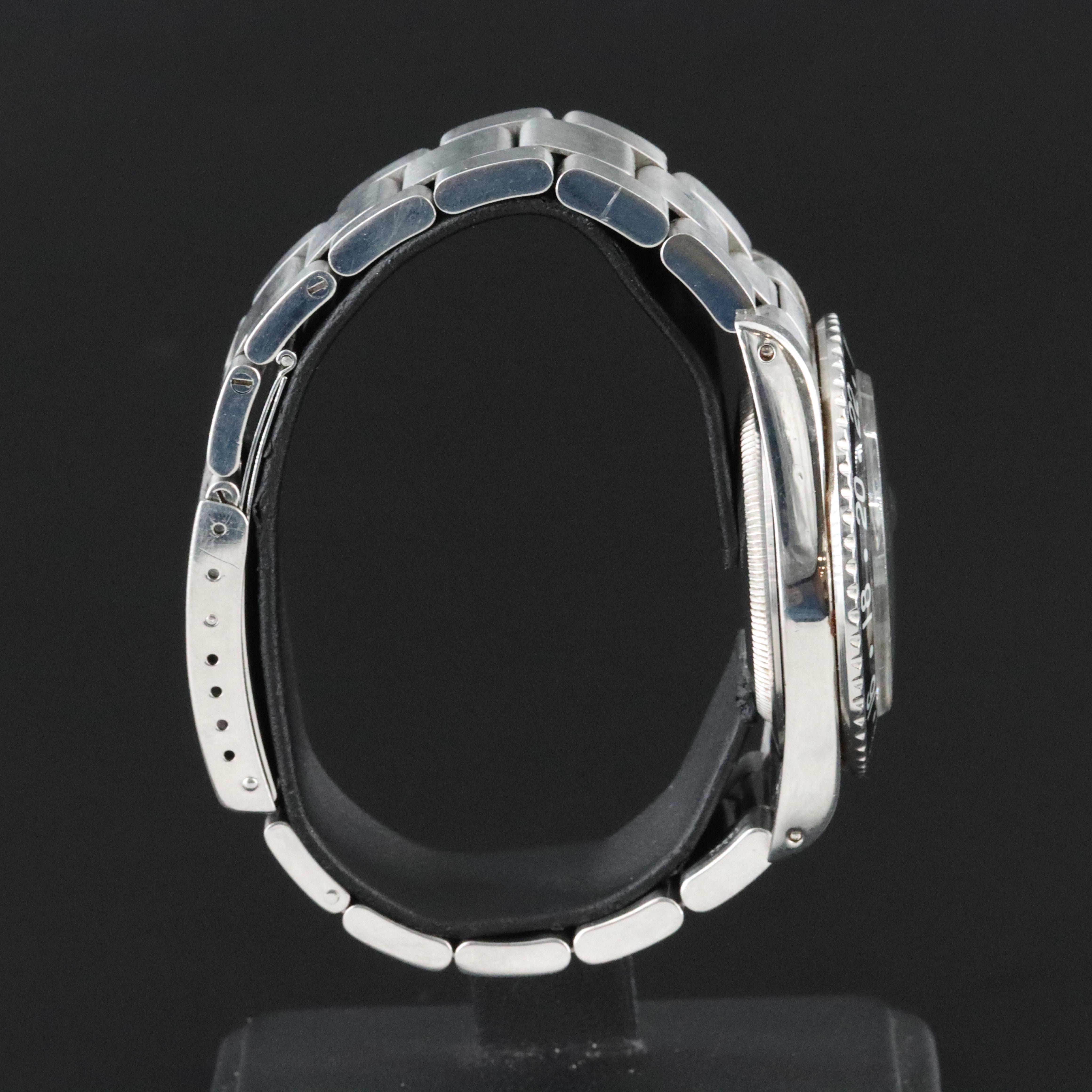 Rolex GMT-Master 16750 Black 40mm Steel Automatic Watch c.1984