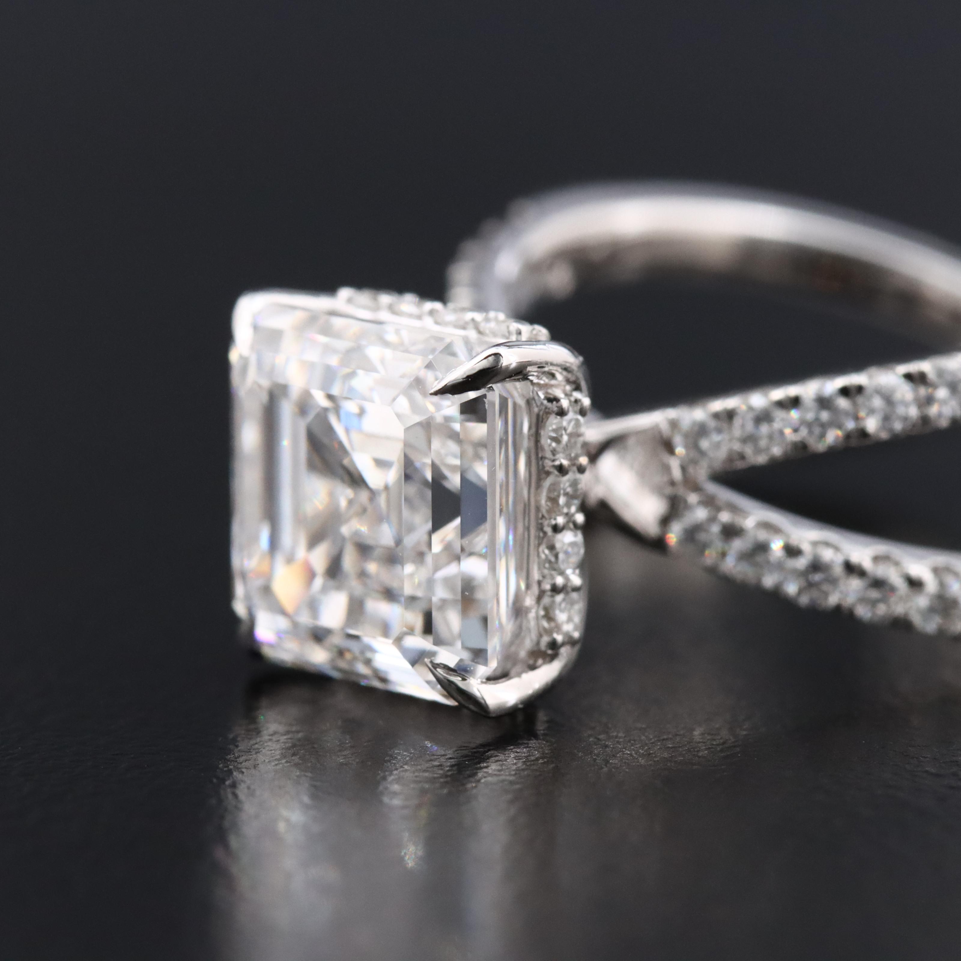 14K 4.66 CTW Lab Grown Diamond Ring with IGI Report