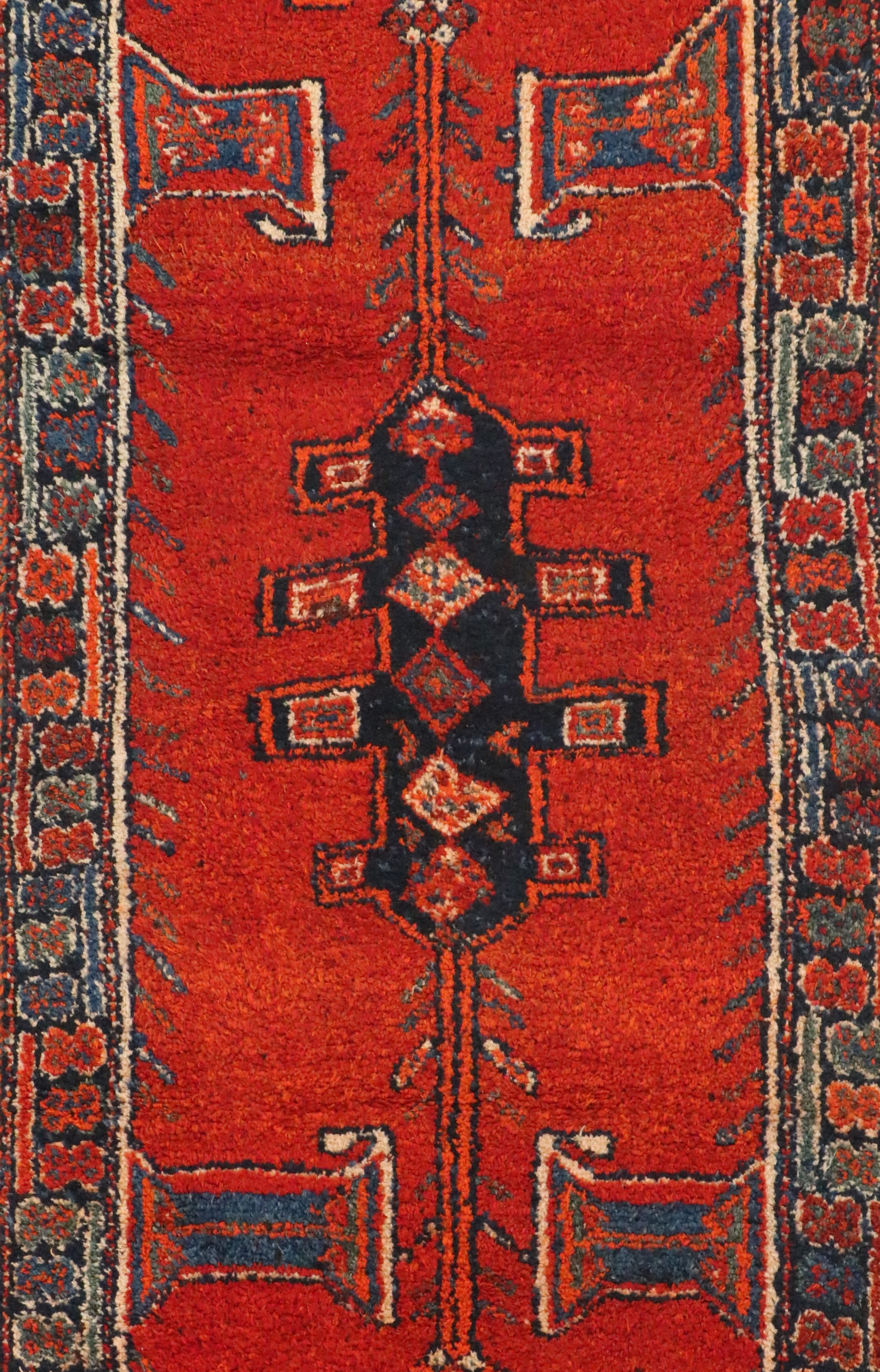 4' x 11' Hand-Knotted Moroccan Berber Long Rug