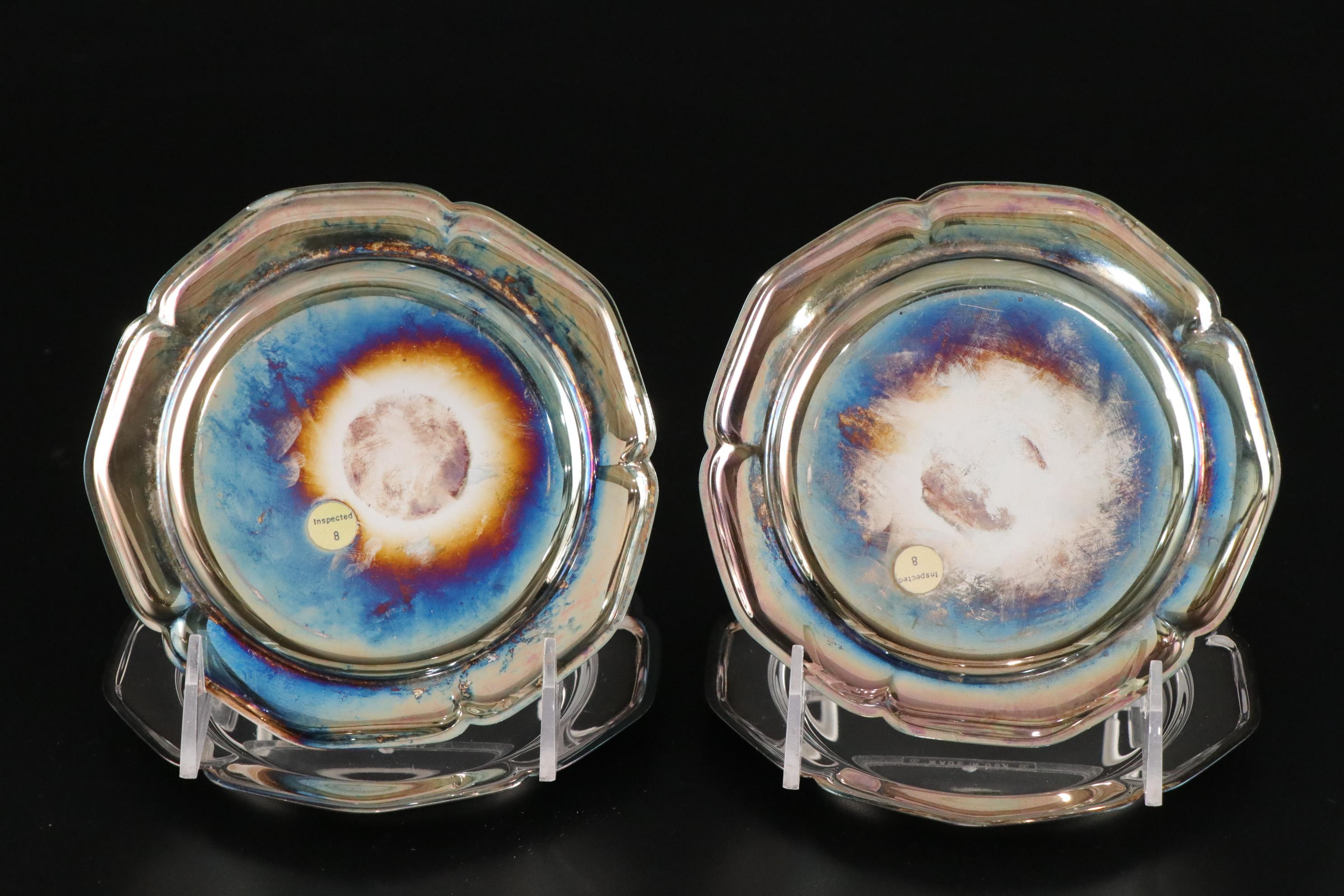 Kirk Pewter "Jefferson" Cups with Commemorative Plates and Silver Plate Items