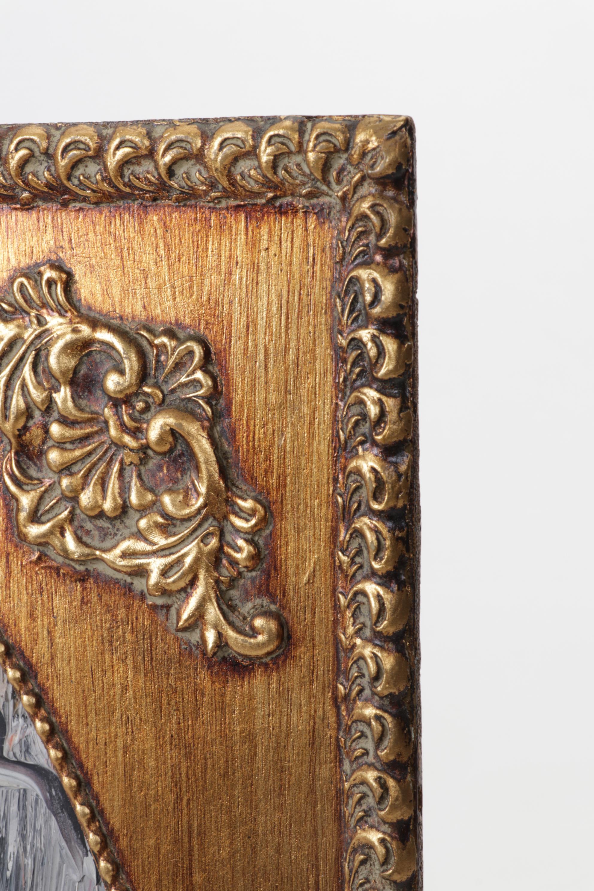 Morris Katz Impasto Oil Painting of Figures in Winter Forest, 1989