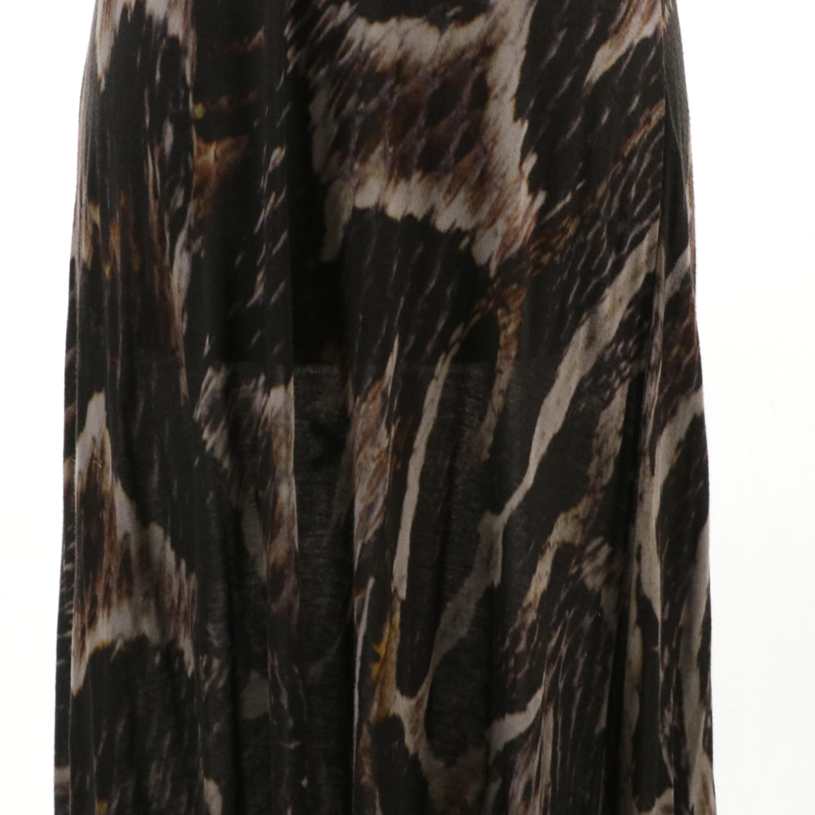 Lanvin Python Print Scoop Neck Sleeveless Maxi Dress