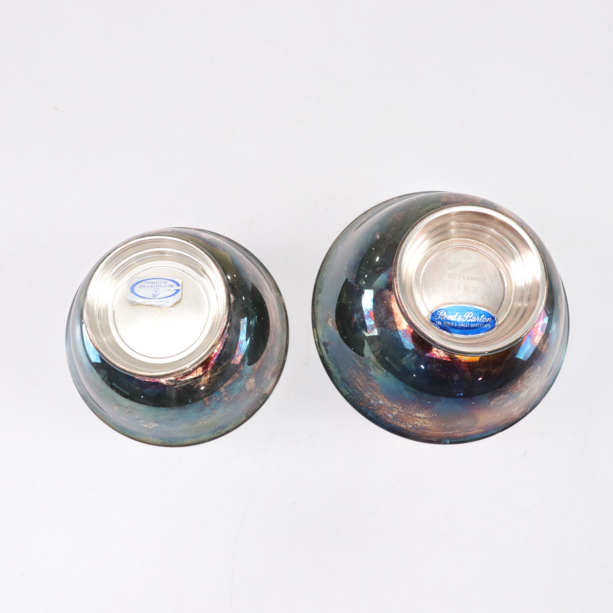 Silver Plate Butter Dish, Salad Bowl & Other Tableware