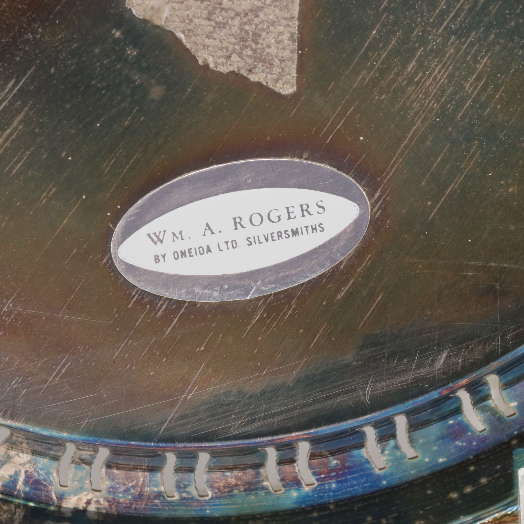 Silver Plate Butter Dish, Salad Bowl & Other Tableware