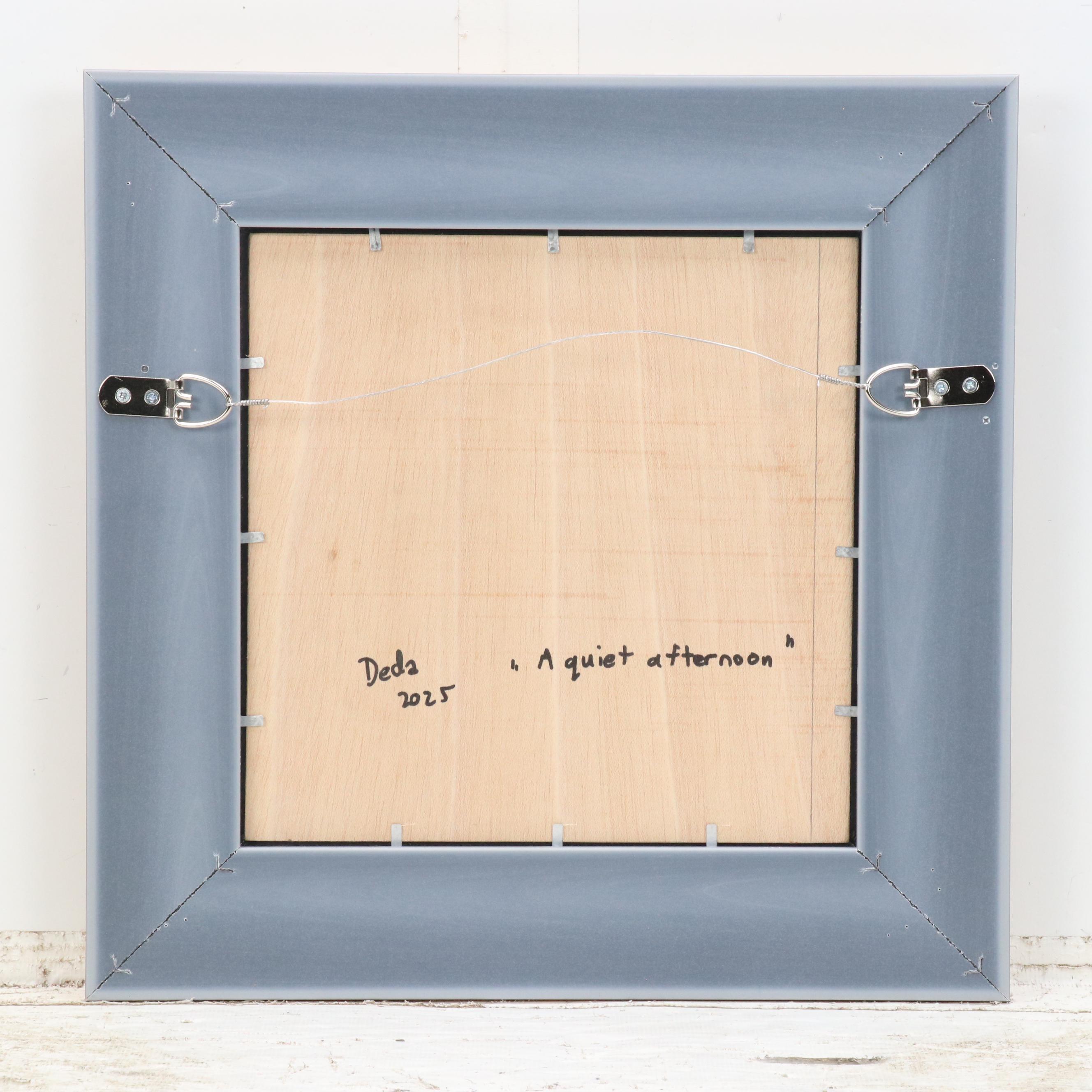 Adam Deda Oil Painting of a Dog "A Quiet Afternoon," 2025