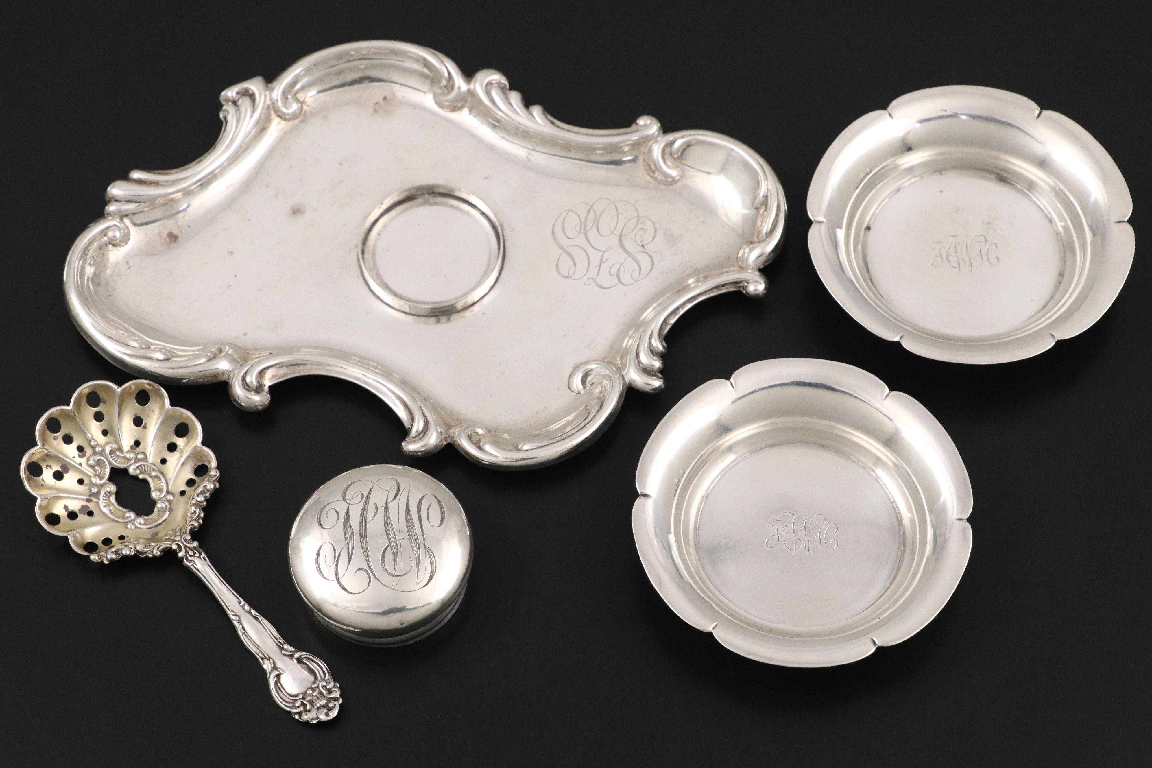 Empire Sterling Shakers, Royal Danish Sterling Bowl, and More Sterling Décor