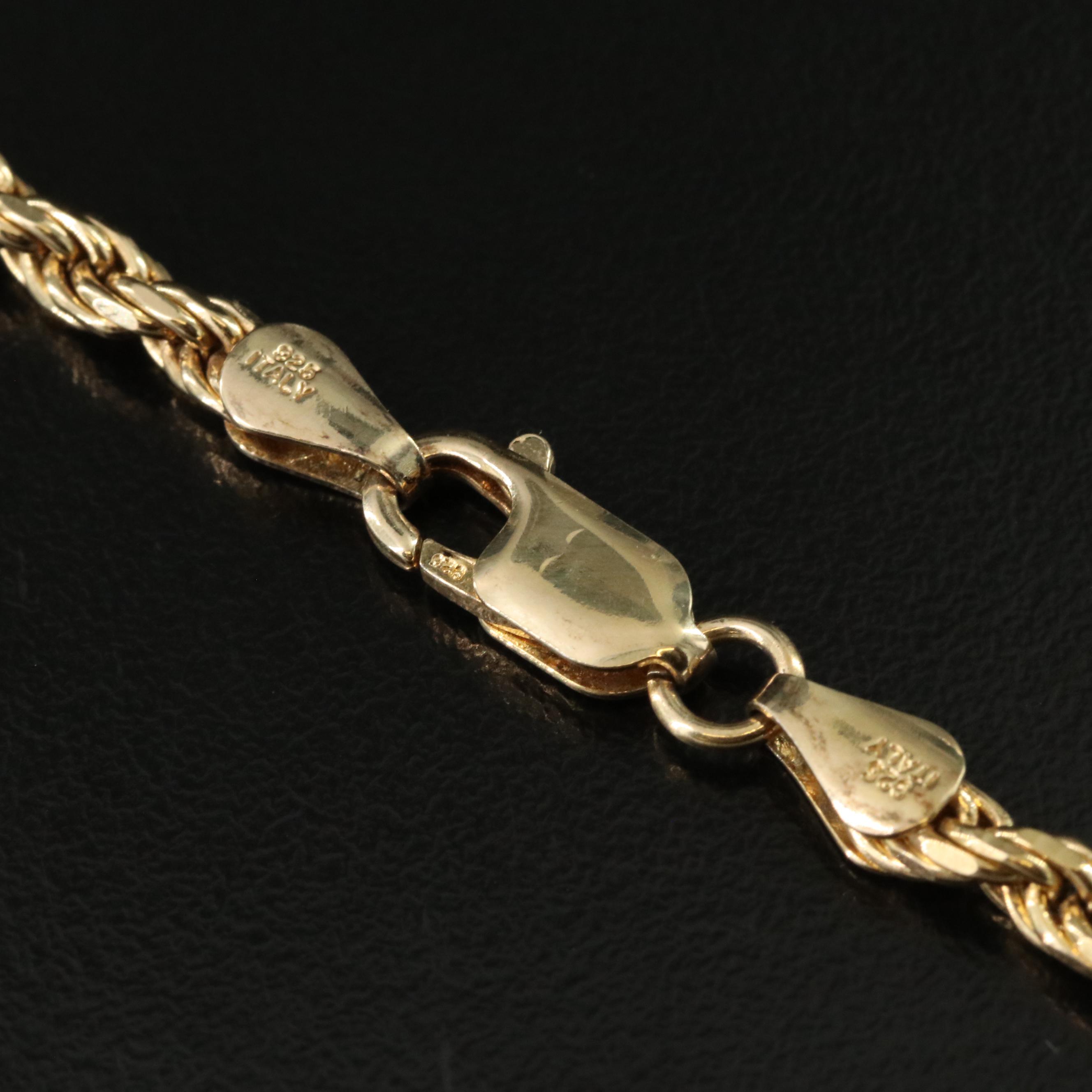 Sterling Rope Chain Necklace