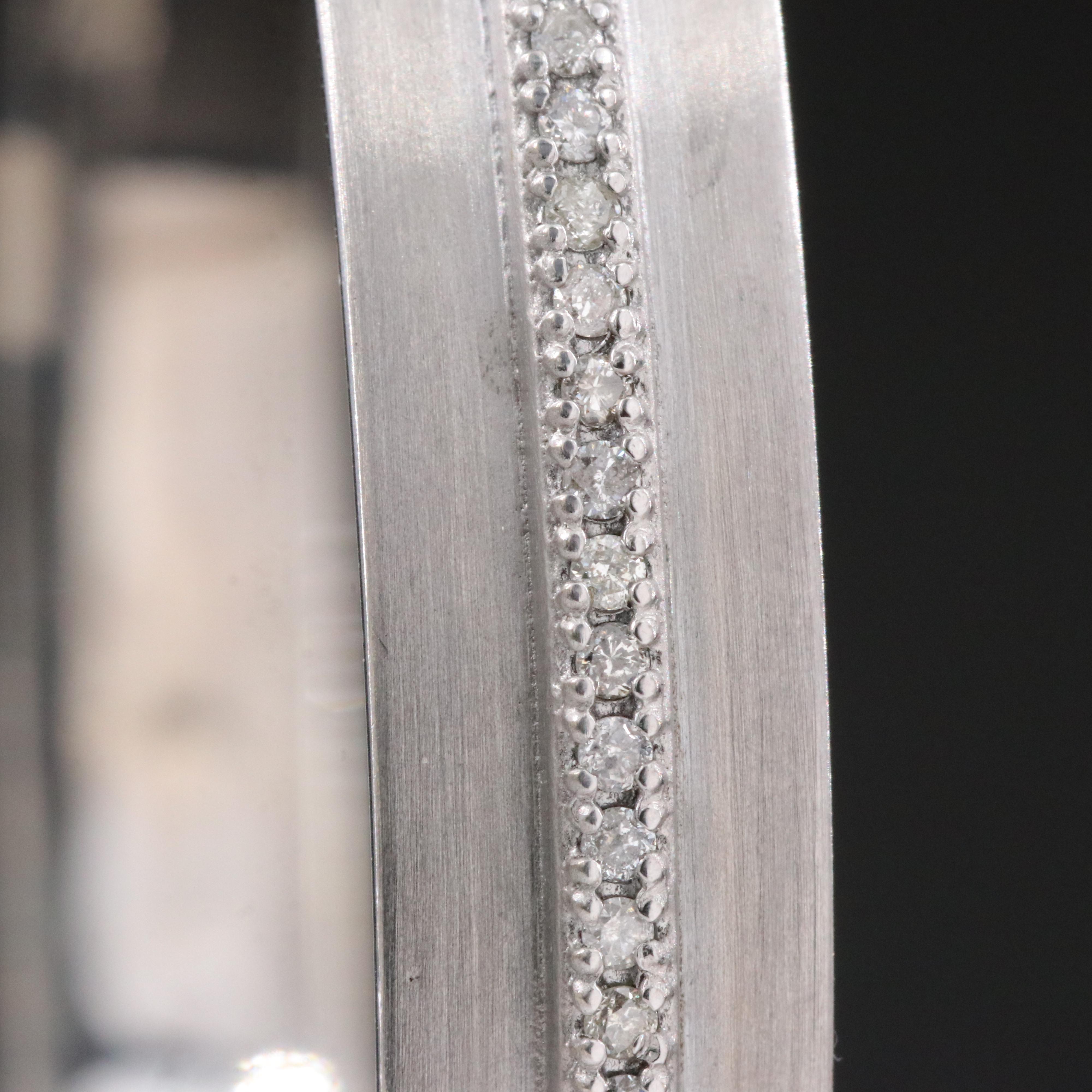 Sheryl Lowe Sterling 1.28 CTW Diamond Eternity Bangle