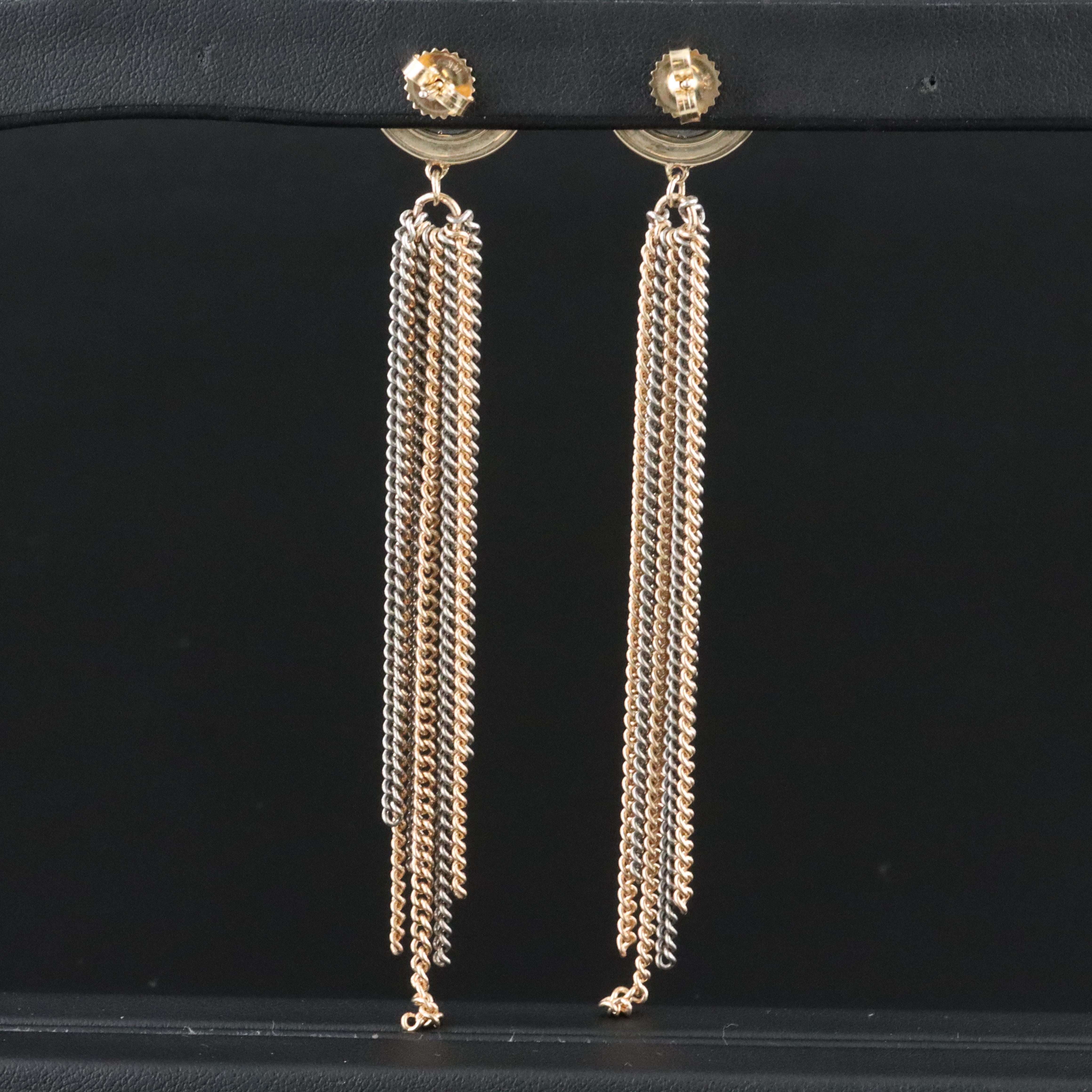 Sheryl Lowe 14K, Sterling and 0.79 CTW Diamond Tassel Earrings