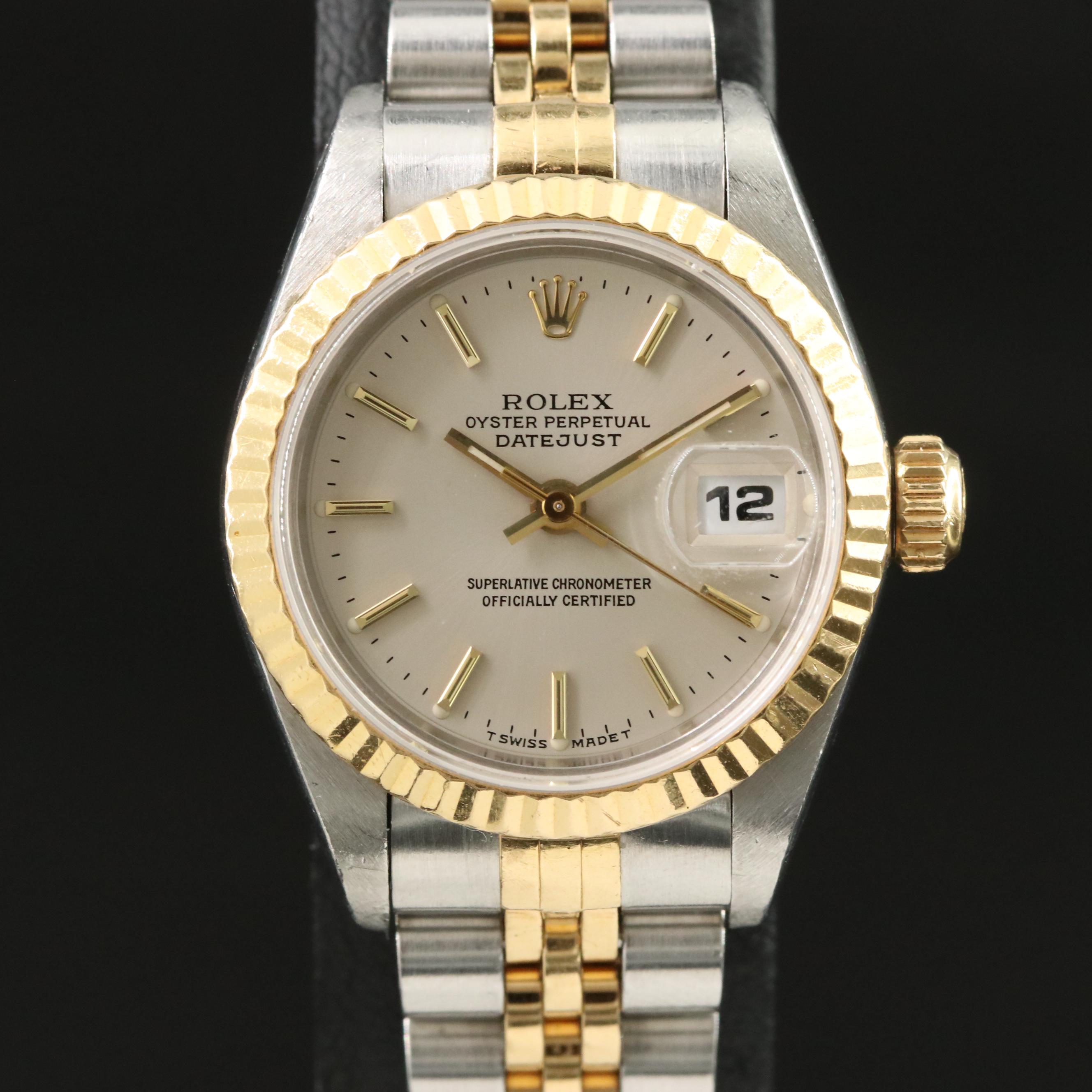 Rolex Datejust 69173 18K & Steel Watch c.1997