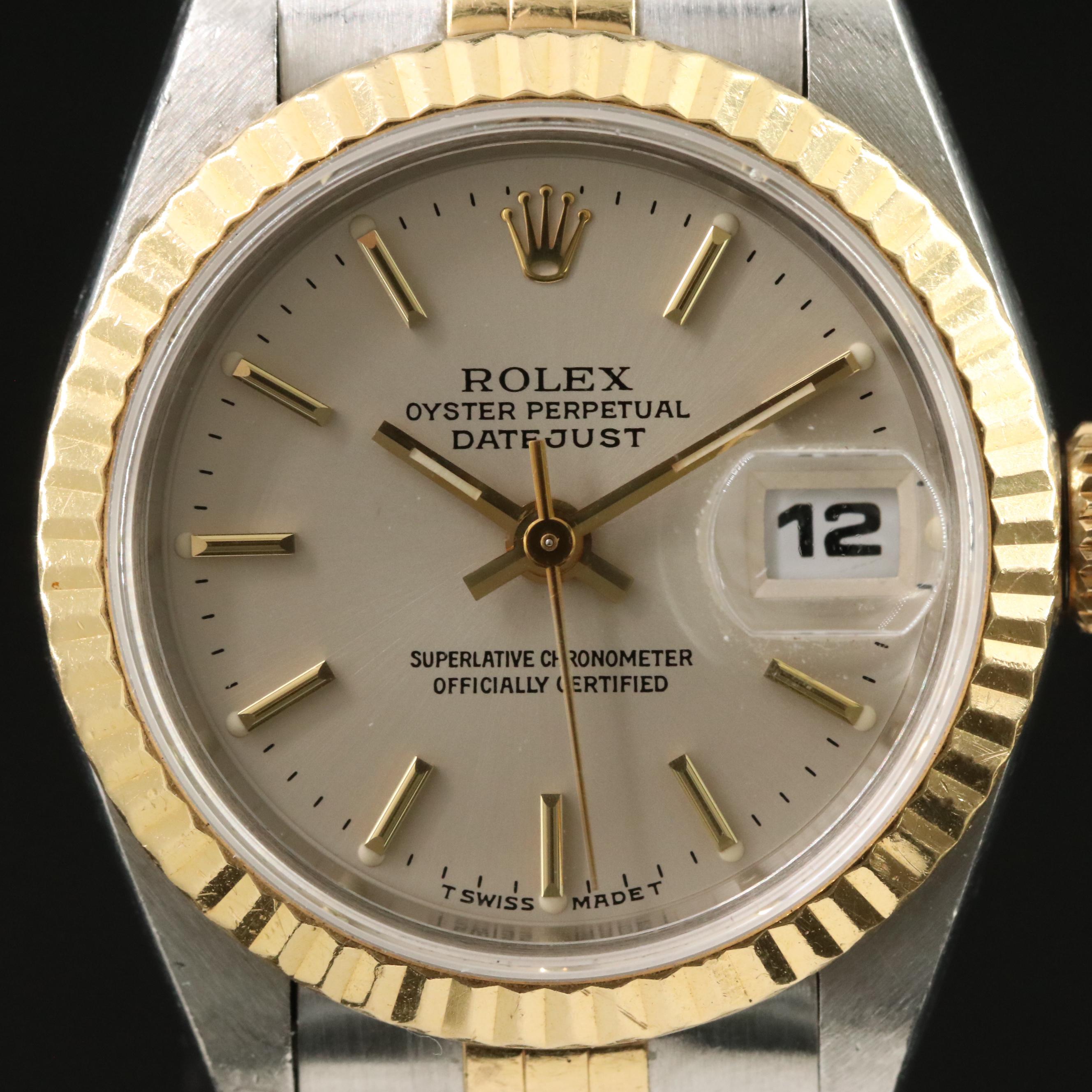 Rolex Datejust 69173 18K & Steel Watch c.1997