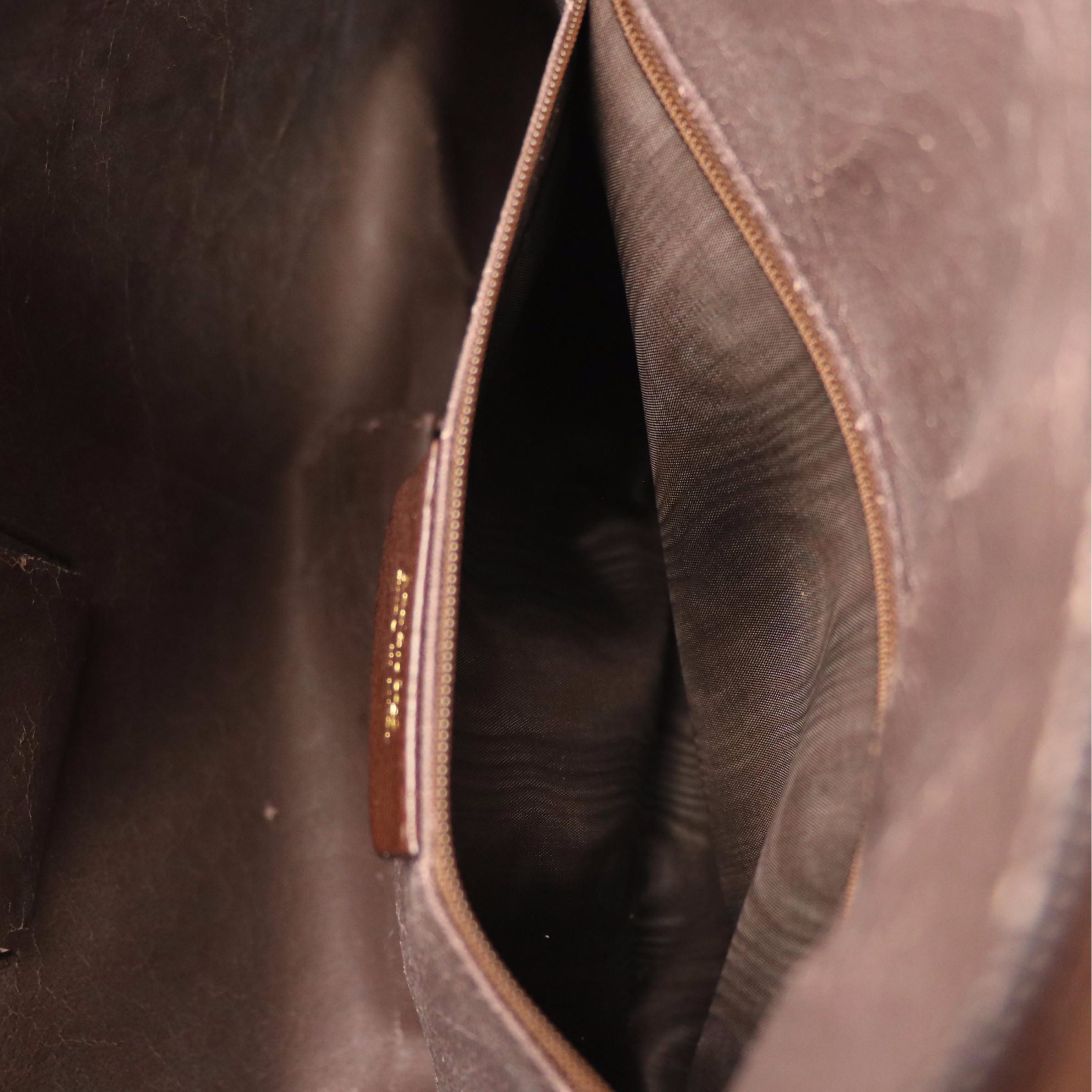 Artbag Creations Woven Brown Leather Hobo Shoulder Bag