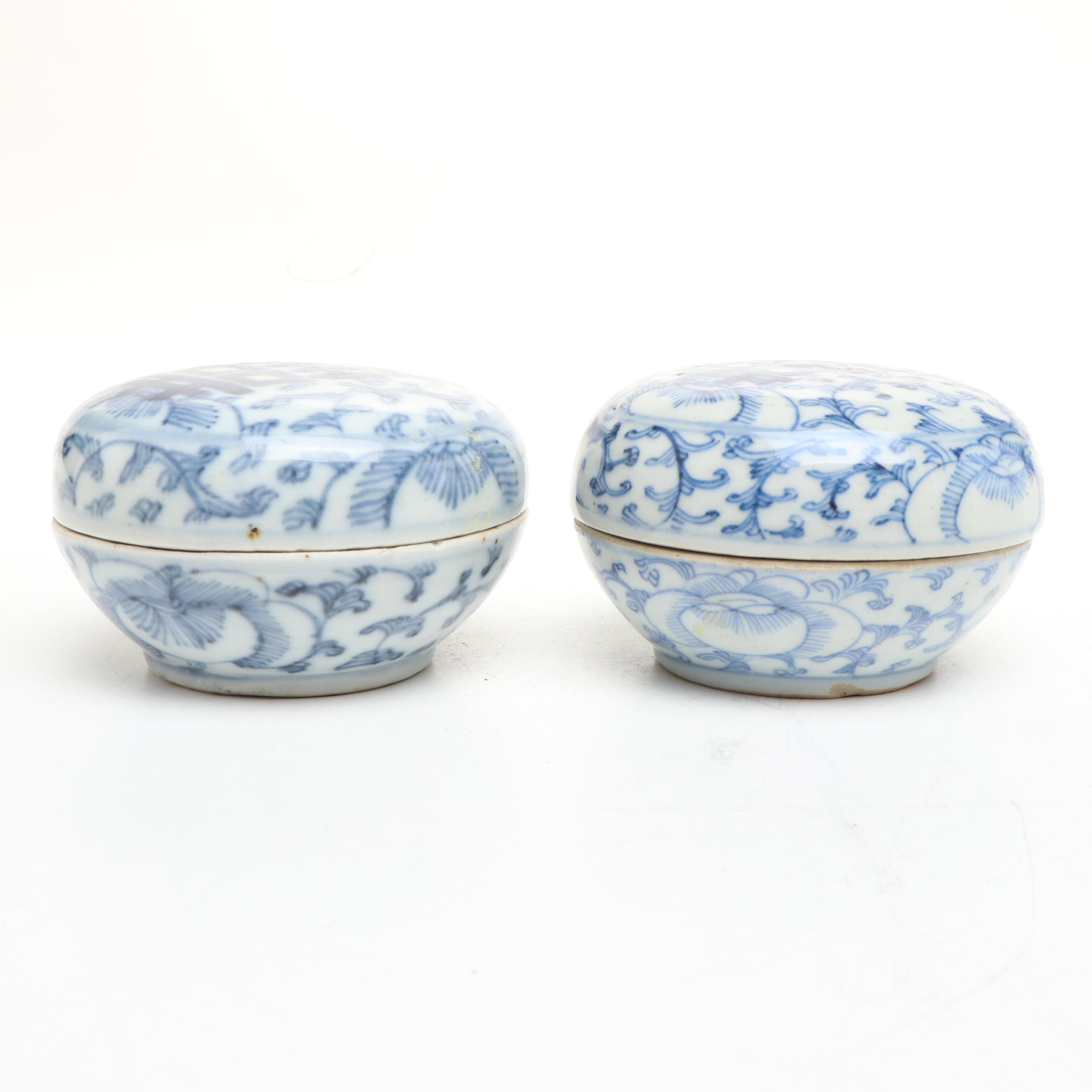 Chinese Porcelain Kangxi Style Ink Pots with Other Vase