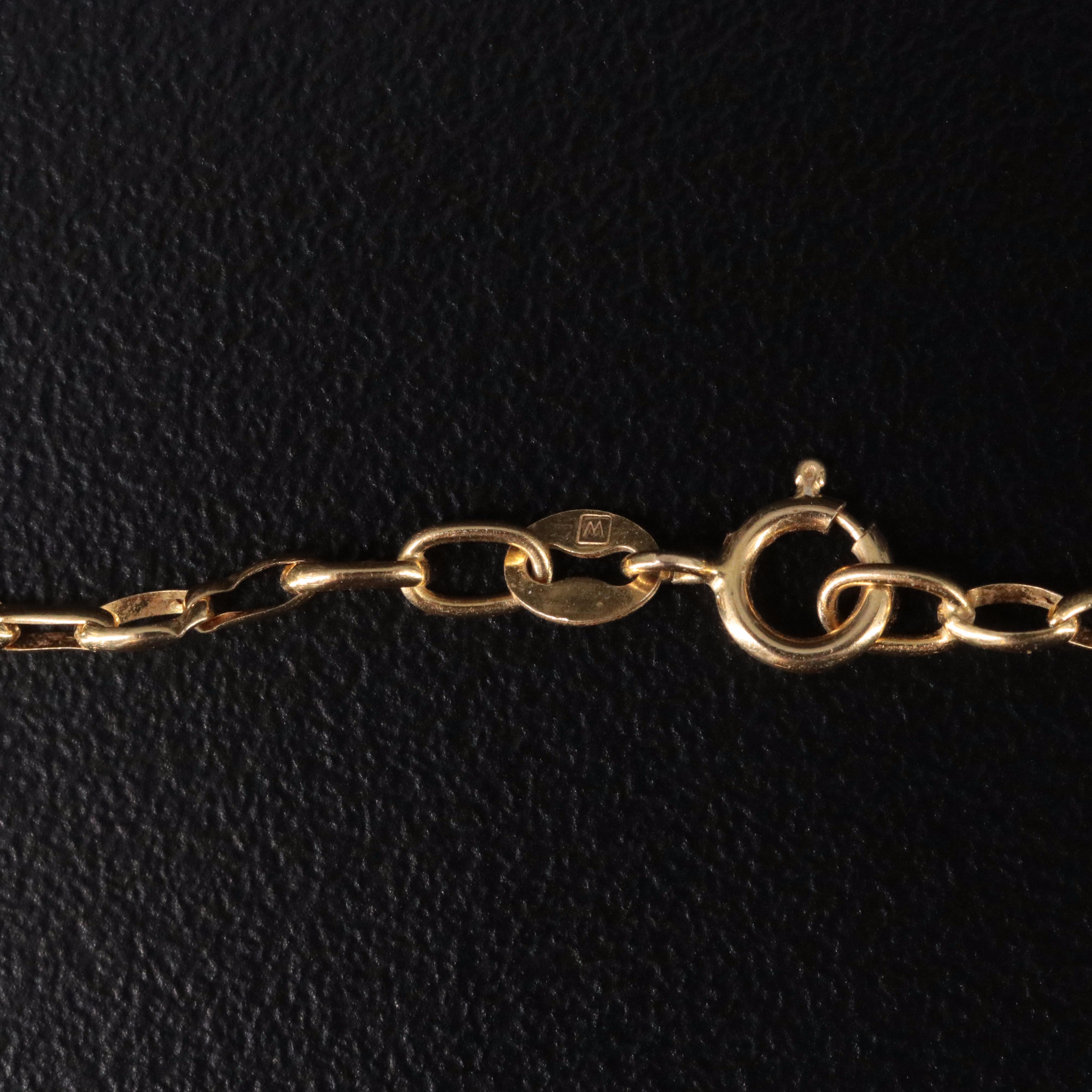 14K Floating Heart Pendant Necklace